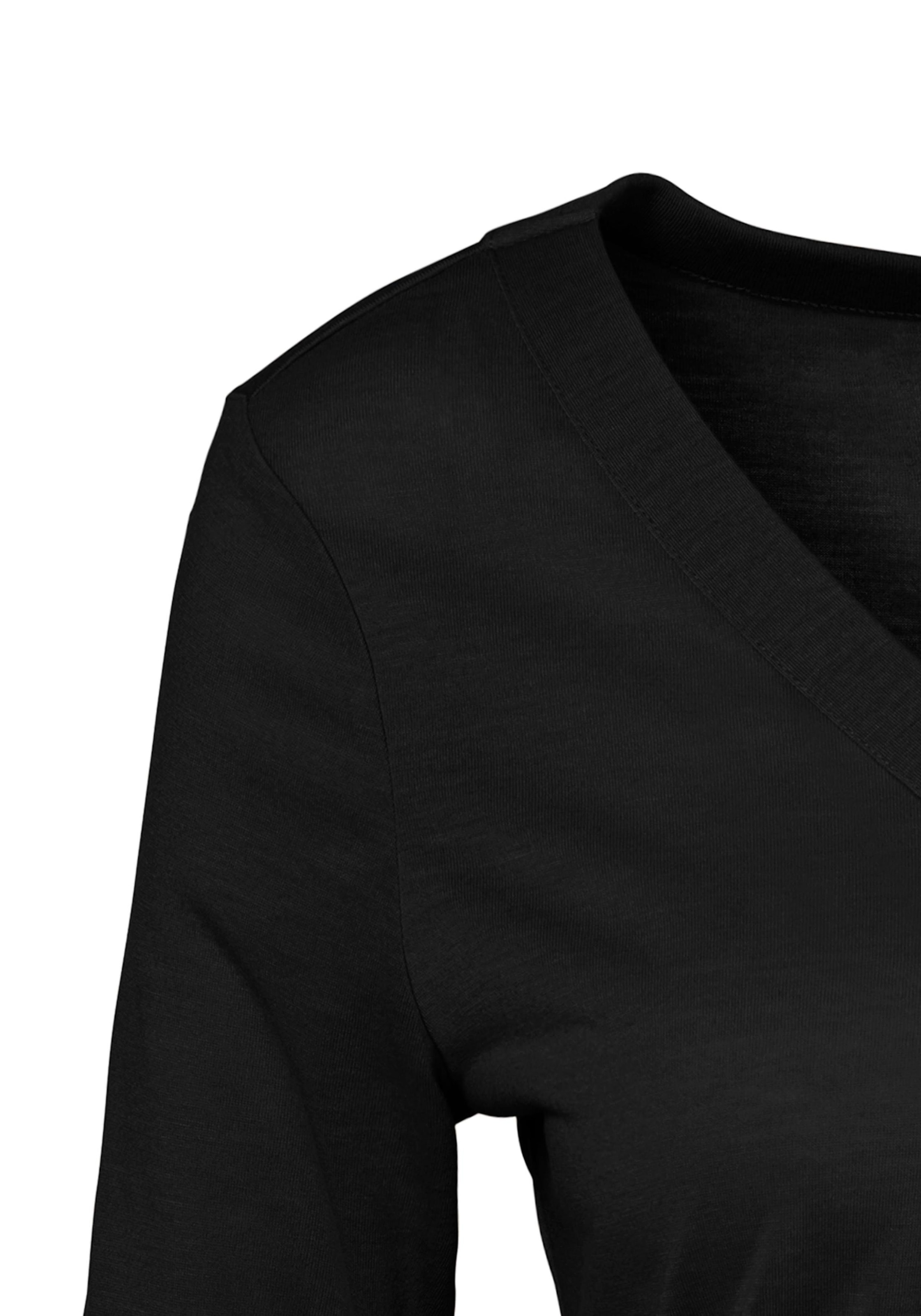 LASCANA Blusenshirt »mit Knopfdetails«, Jersey Qualität mit Viskose