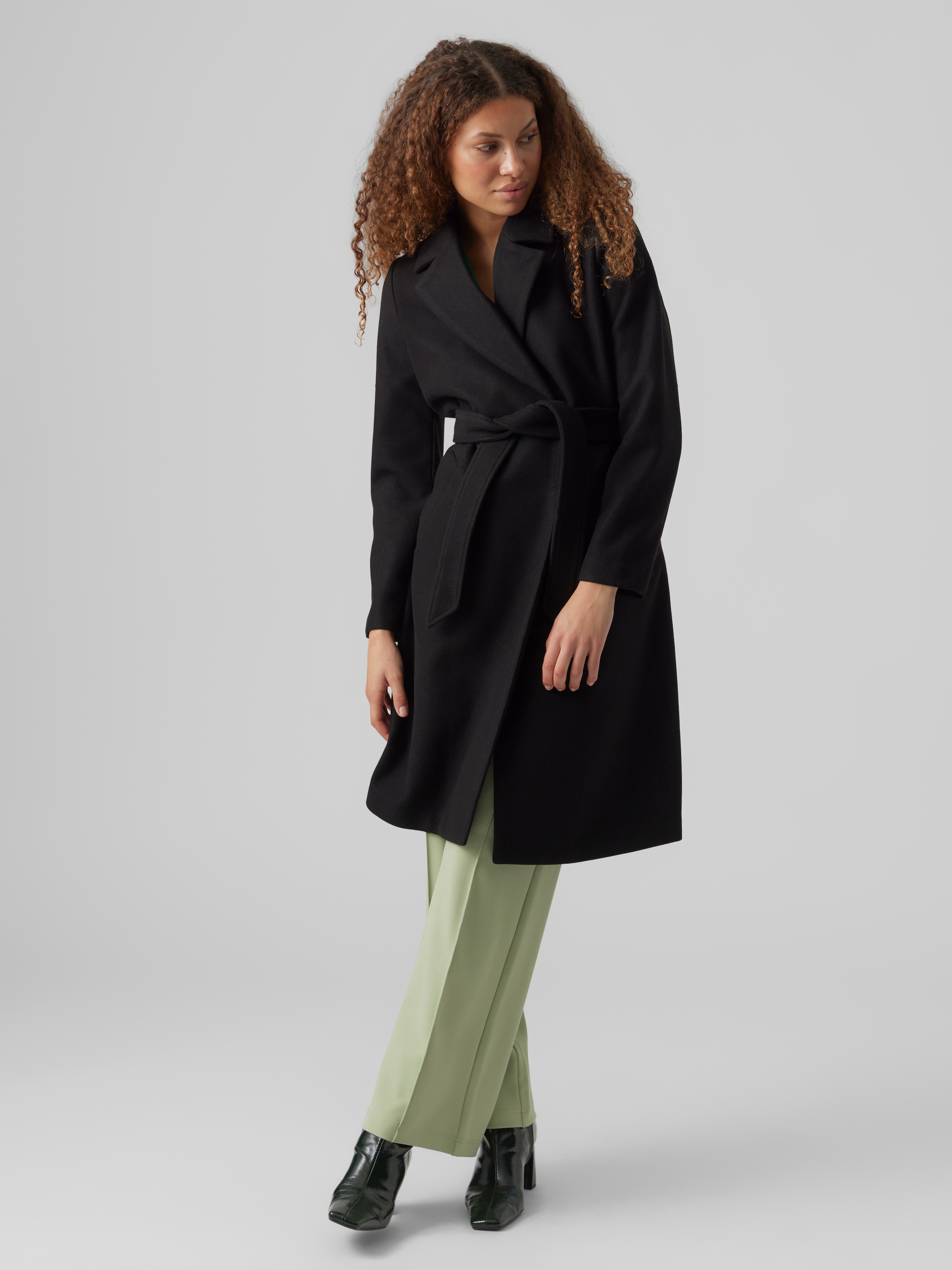 Vero Moda Langmantel »VMFORTUNEAYA SS23 LONG  COAT NOOS« Kunstfaser