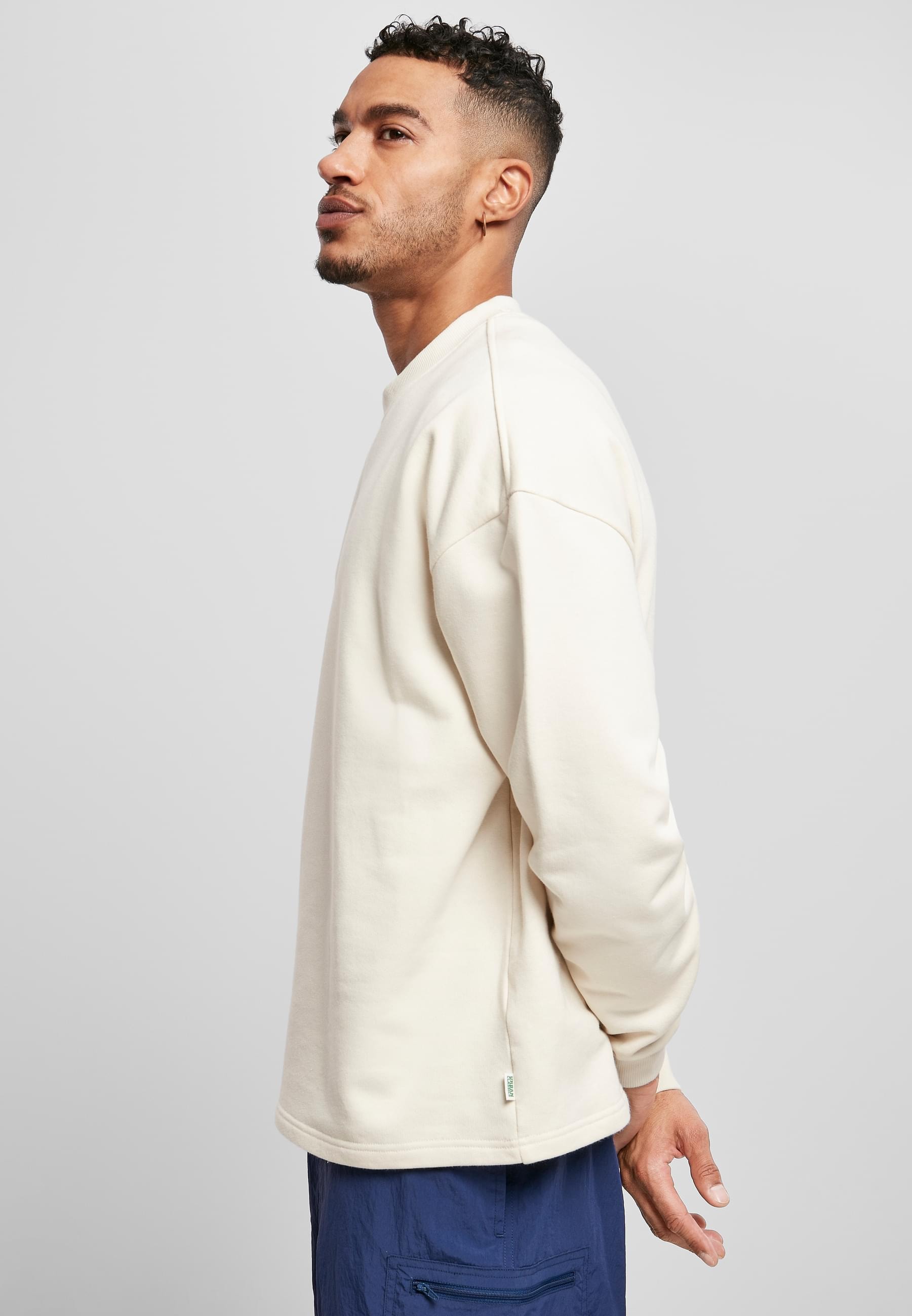URBAN CLASSICS Rundhalspullover »Urban Classics Herren Organic Oversized Boxy Crew« 1 Stk. tlg.