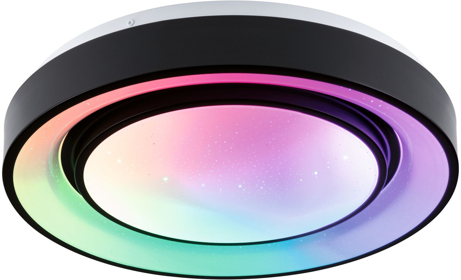 Paulmann LED Deckenleuchte »Rainbow Dynamic 22W 375mm Weiß/Schwarz 230V«, 1 günstig online kaufen
