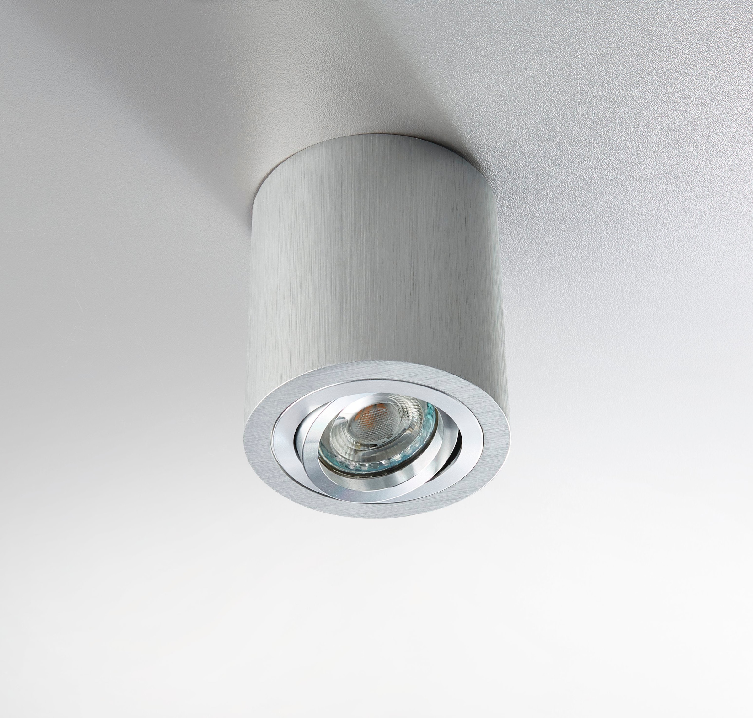 HEITRONIC Deckenleuchte »ADL9301«, 1 flammig, Leuchtmittel GU10 | ohne Leuchtmittel, Aufbauleuchte,Aufbaulampe, für Esszimmer, Flur, Wohnzimmer, schwenkbar