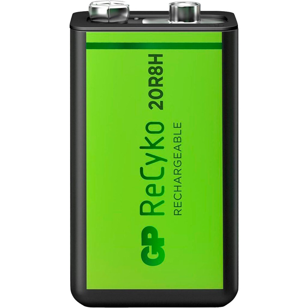 GP Batteries Akku »1 Stck 9V Akku GP NiMH 200 mAh ReCyko 8,4V«, 200 mAh