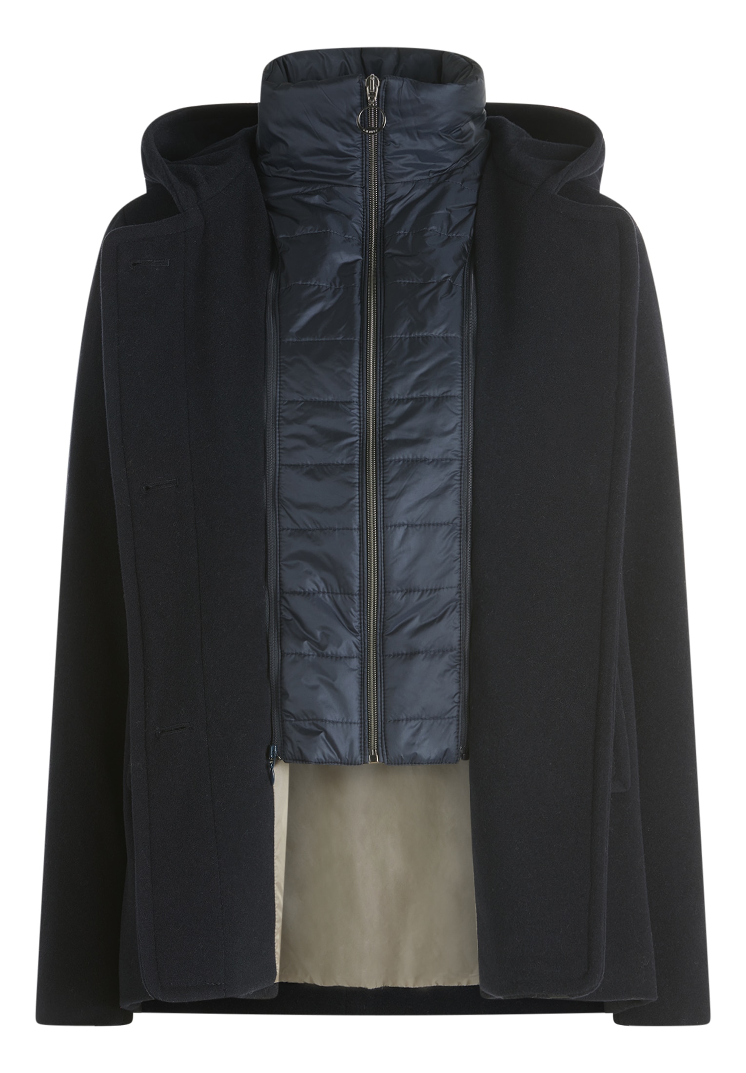 Gil Bret Fleecejacke mit Kapuze mit Knopfleiste und Wolle