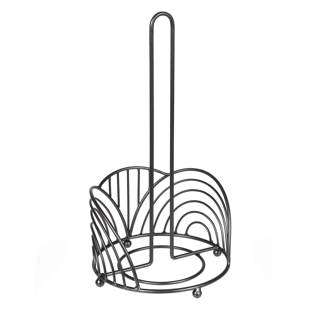 Ambiente Haus Küchenrollenhalter »Küchenrollenständer in schwarz (H) 35cm« Papiertuchhalter