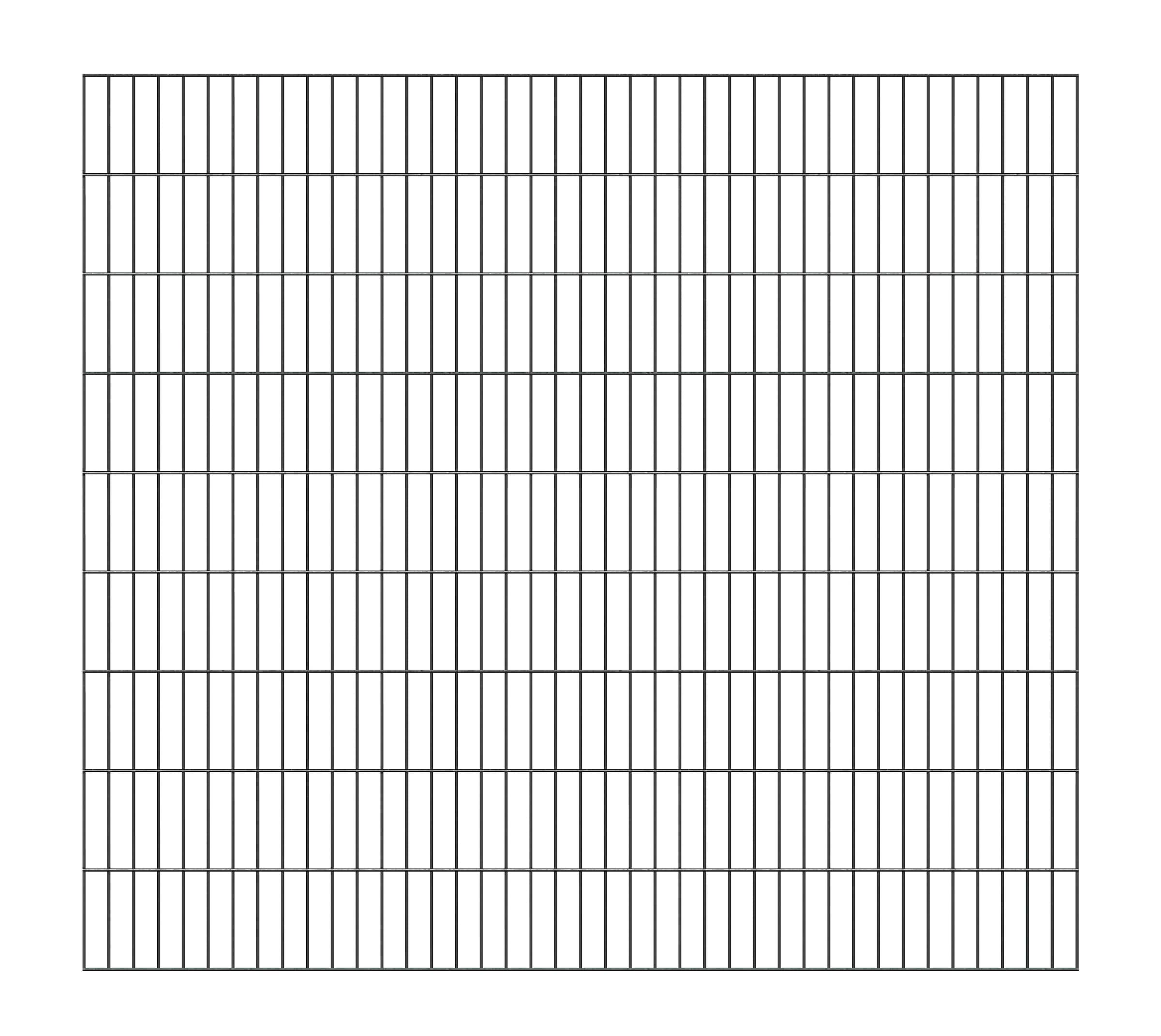 Alberts Doppelstabmattenzaun »Doppelstab-Gittermatte 6/5/6«, LxH: 200x180 cm
