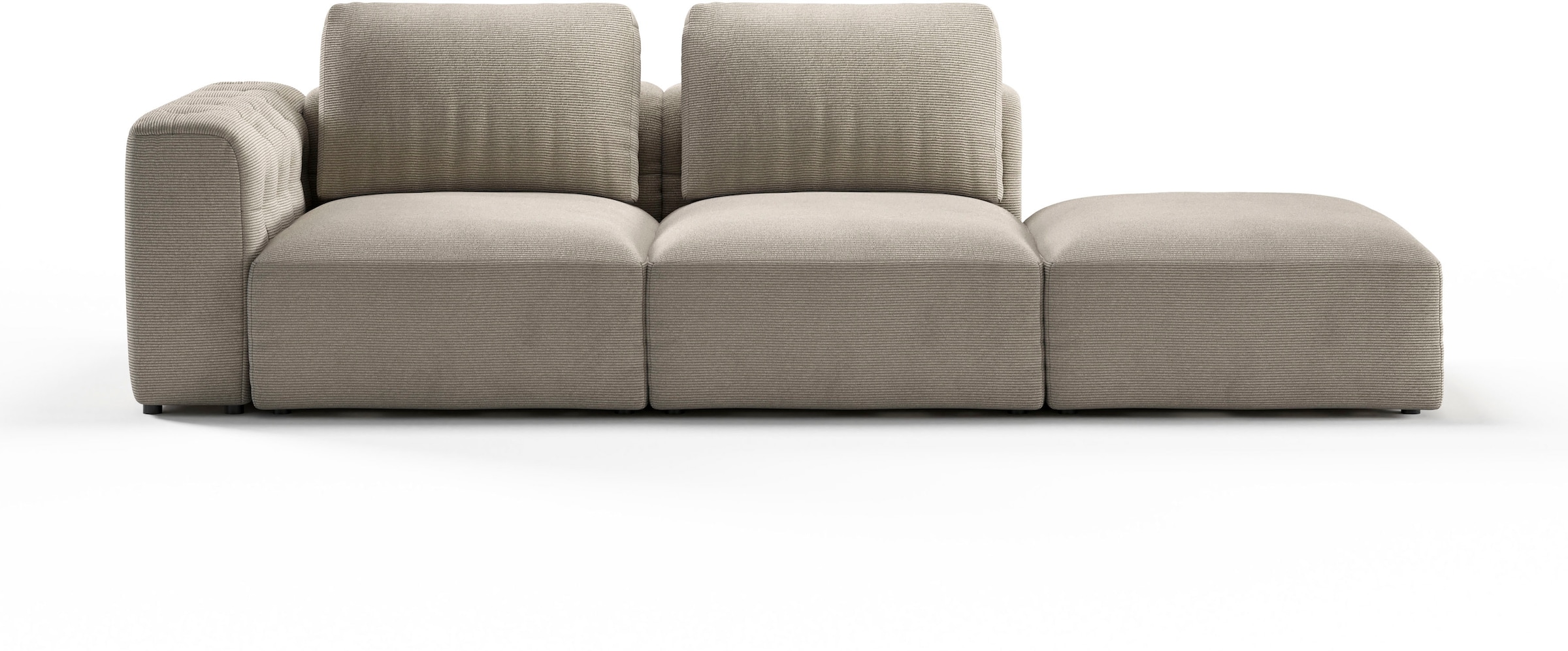 RAUM.ID Chaiselongue »Cushid«, Modul-Sofa, bestehend aus 2-Sitzer und Hocker