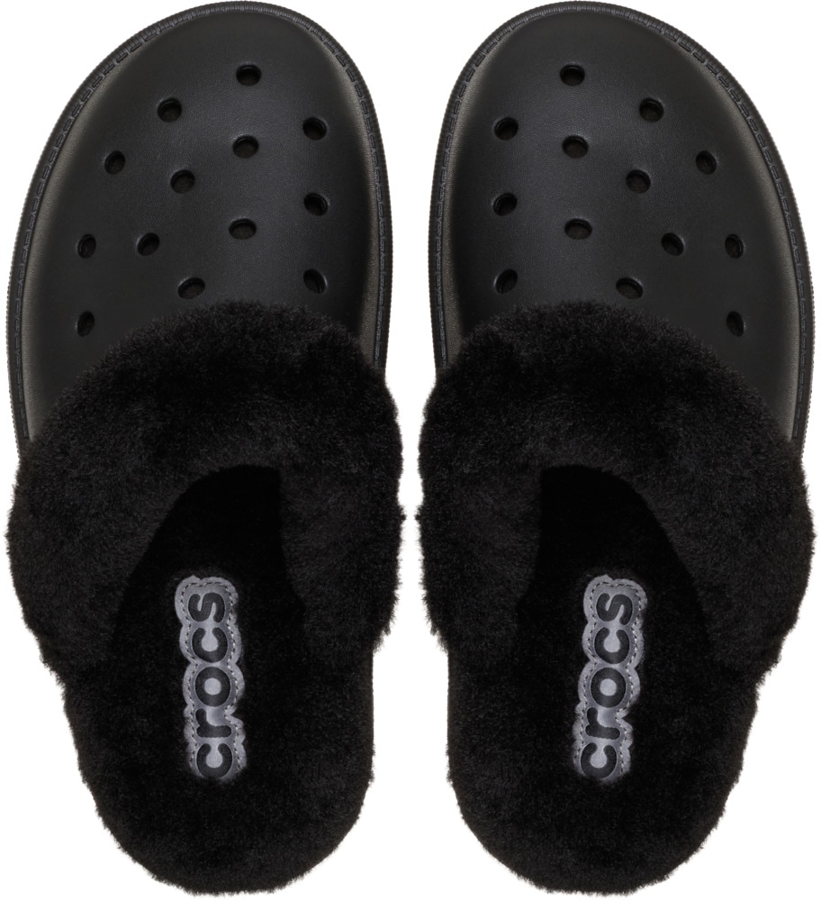 Crocs Pantoffel »Classic Fuzz Scuff«  Hausschuh, Clog mit Warmfutter