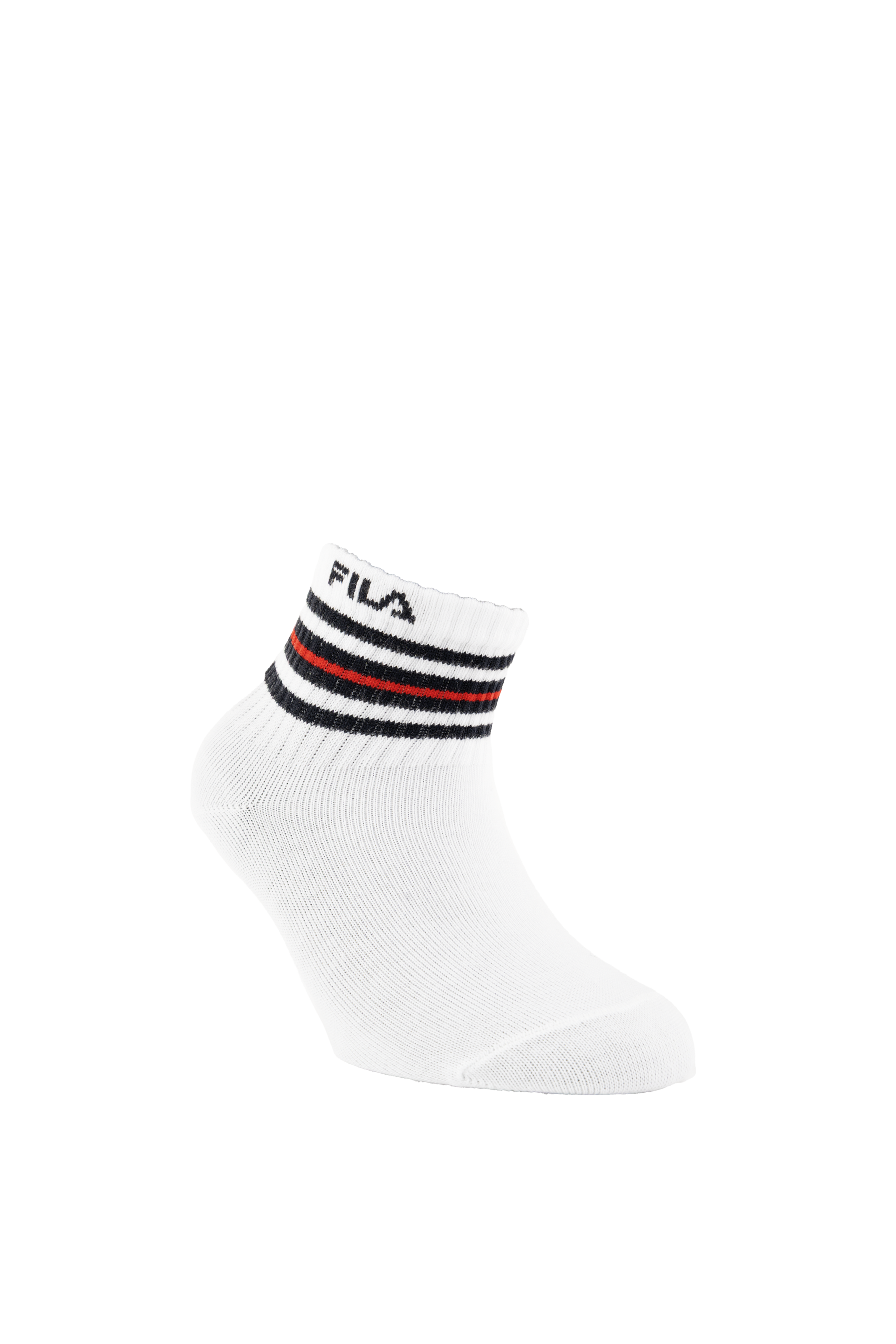 Fila Kurzsocken 6 Paar,  Cotton-Mix, mit Rippenbündchen
