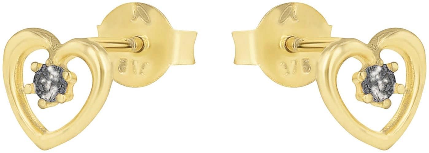 Amor Paar Ohrstecker »Herz, 2029110«, mit Zirkonia (synth.)