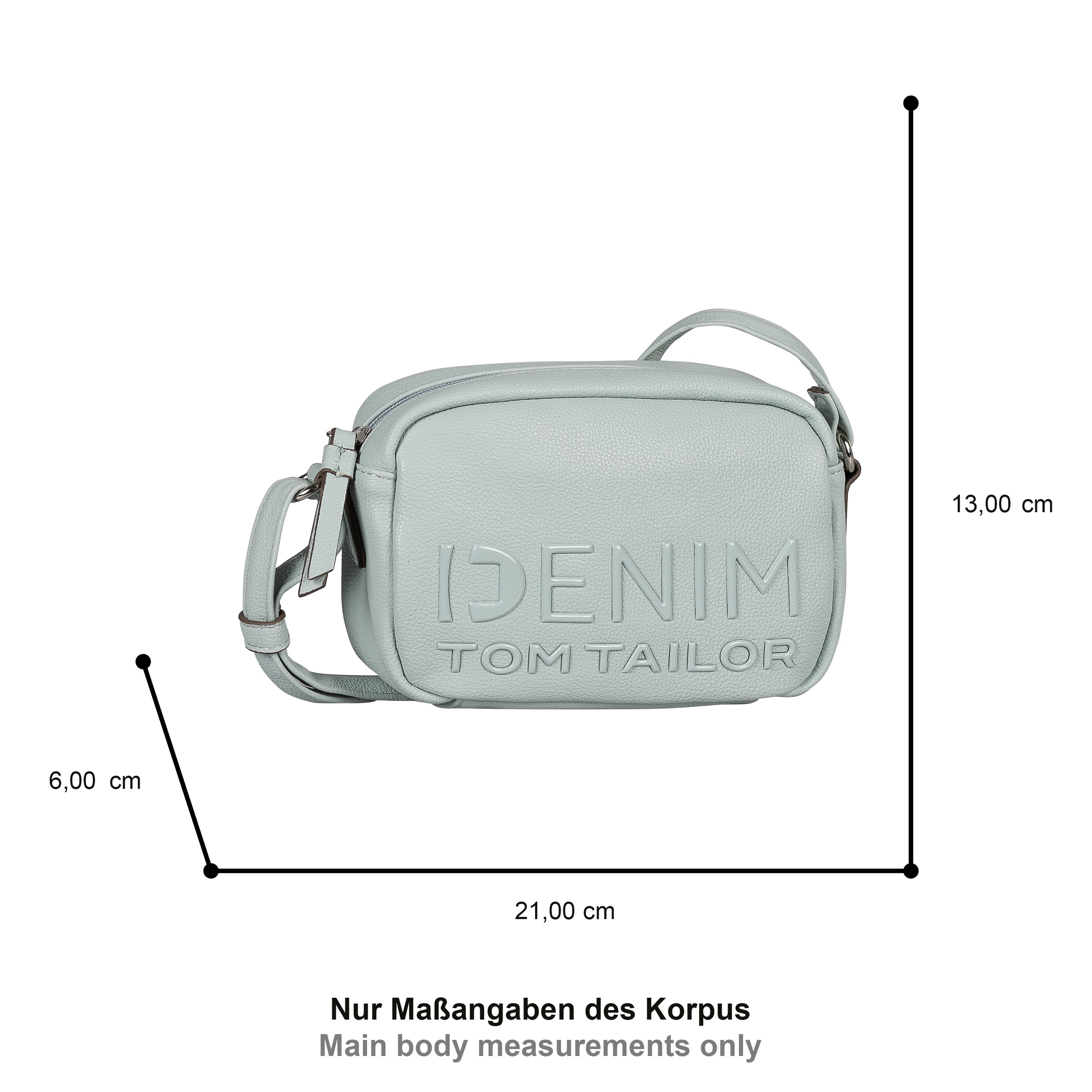 TOM TAILOR Denim Handtasche »Aveline« Damen Umhängetasche, Schultertasche mit glänzendem 3D-Logo