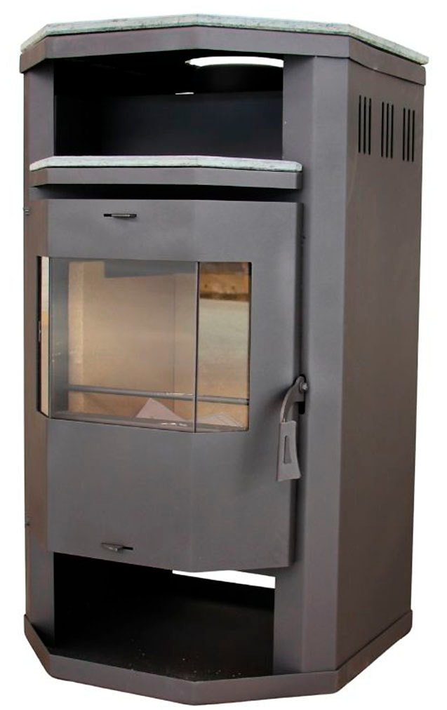   Kaminofen »Prismo Top und Teefach Platte« Stein Top und Teefach-Platte