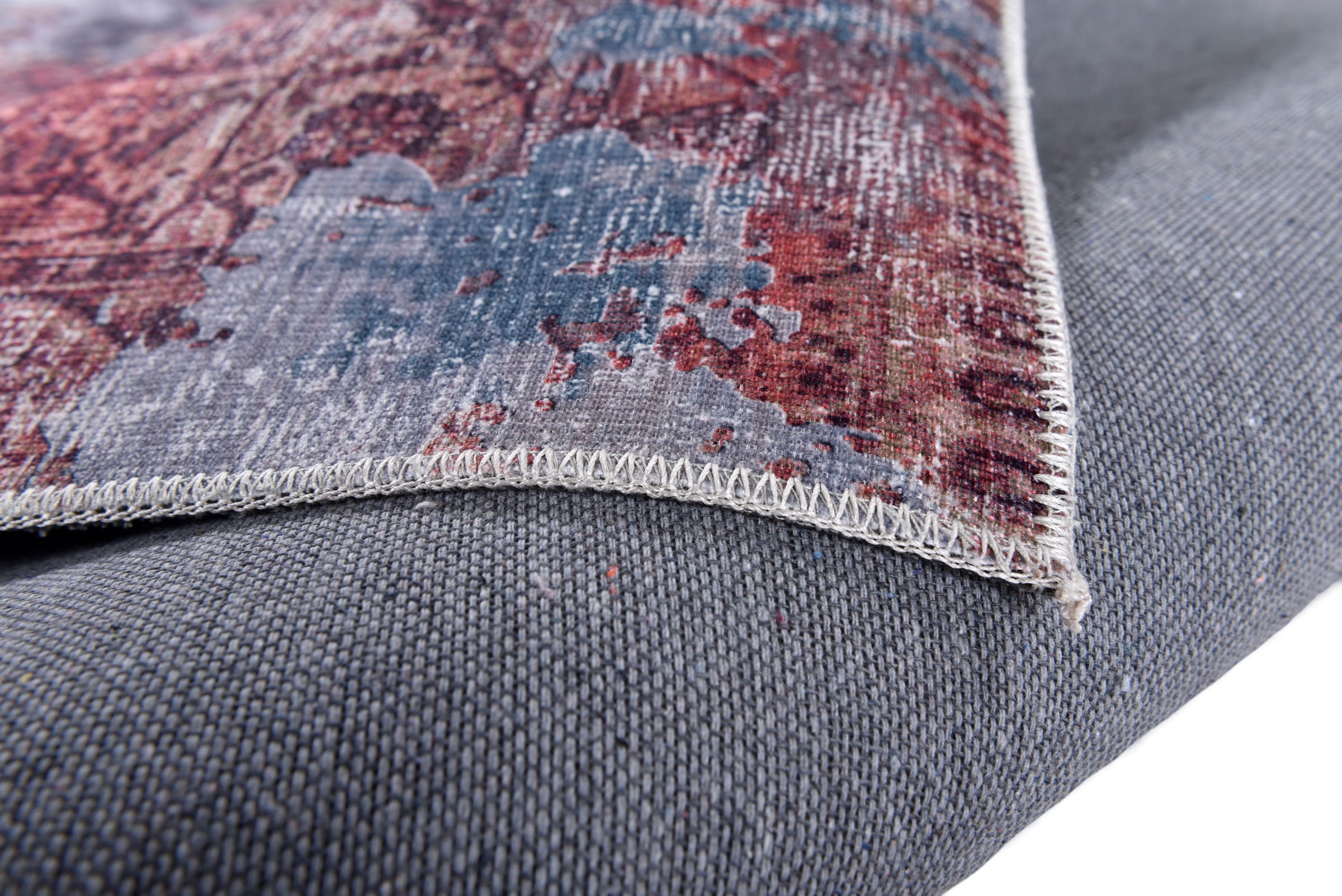 Gino Falcone Teppich »Cecilia 067«, rechteckig, 3 mm Höhe, Flachgewebe, bedruckt, Vintage Design