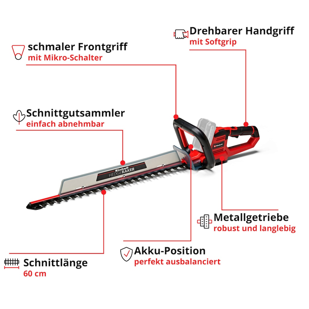 Einhell Akku-Heckenschere »GE-CH 18/60 Solo«