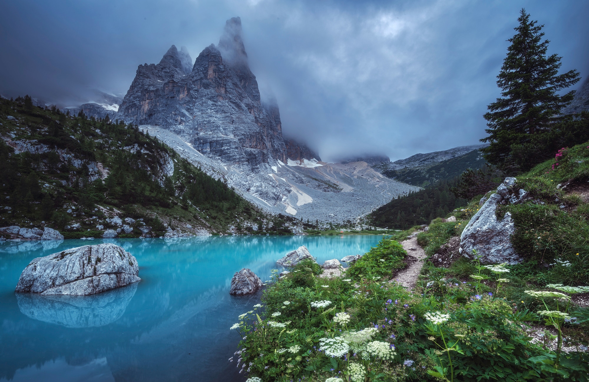 Papermoon Fototapete »Photo-Art JEAN CLAUDE CASTOR, VENETIEN - LAGO DI SORA günstig online kaufen