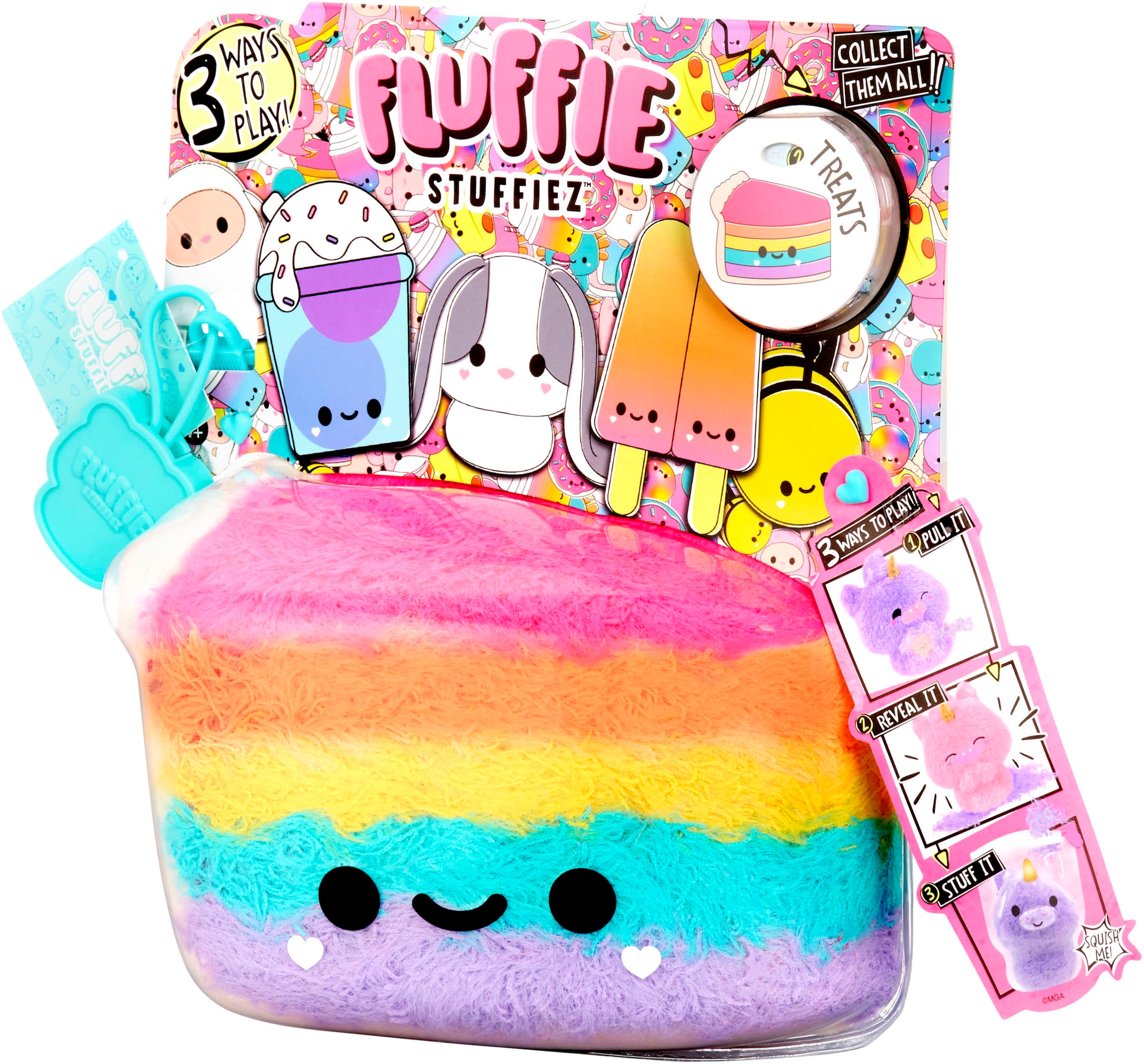 Plüschfigur »Fluffie Stuffiez Small Plush - Cake/Pizza«