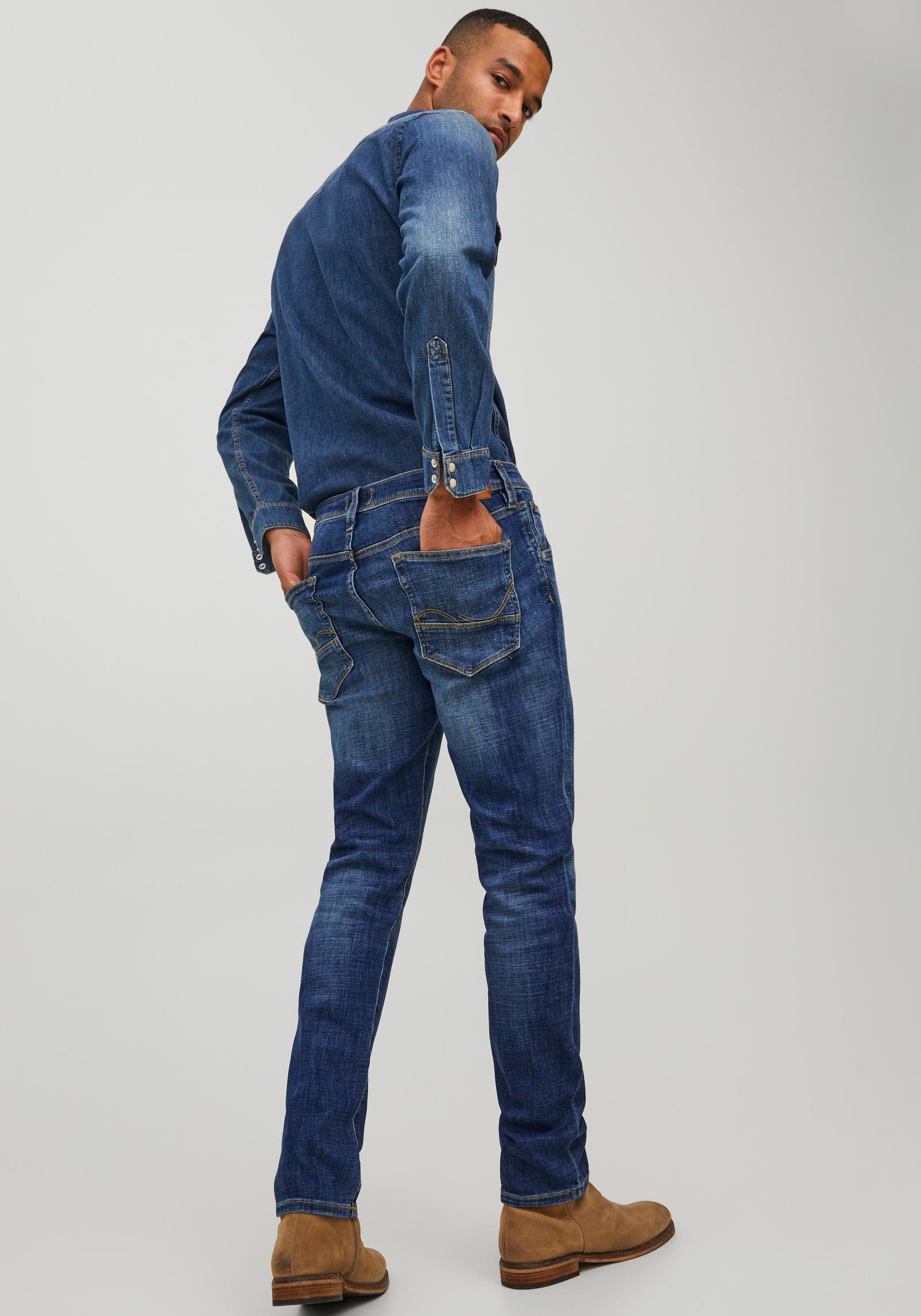 Jack & Jones Slim-fit-Jeans »JJIGLENN JJFOX JOS 047 50SPS«