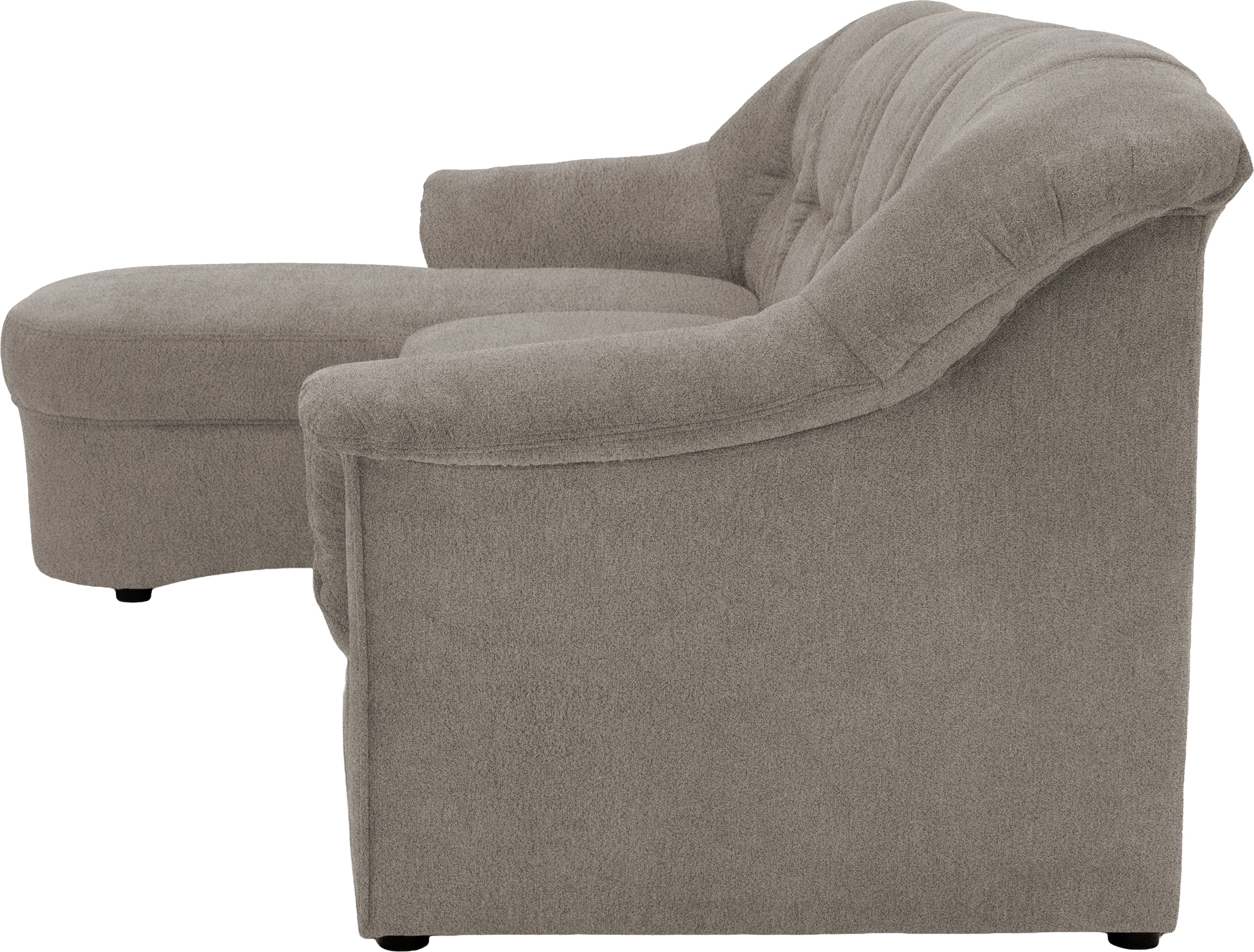 OTTO home Ecksofa »Langeland 232 x 146 cm, auch mit Schlaffunktion, mit Federkern, L-Form« mittelfester Sitzkomfort, aus pflegeleichtem, weichem Microfaser Bezug
