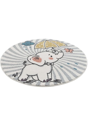 Carpet City Kinderteppich »Anime9388«, rund, 11 mm Höhe, Spielteppich, Elefant,... kaufen