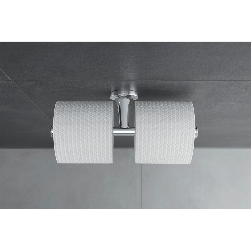 Duravit Toilettenpapierhalter »Starck T Papierrollenhalter«, für 2 Rollen, Wandmontage, Chrom