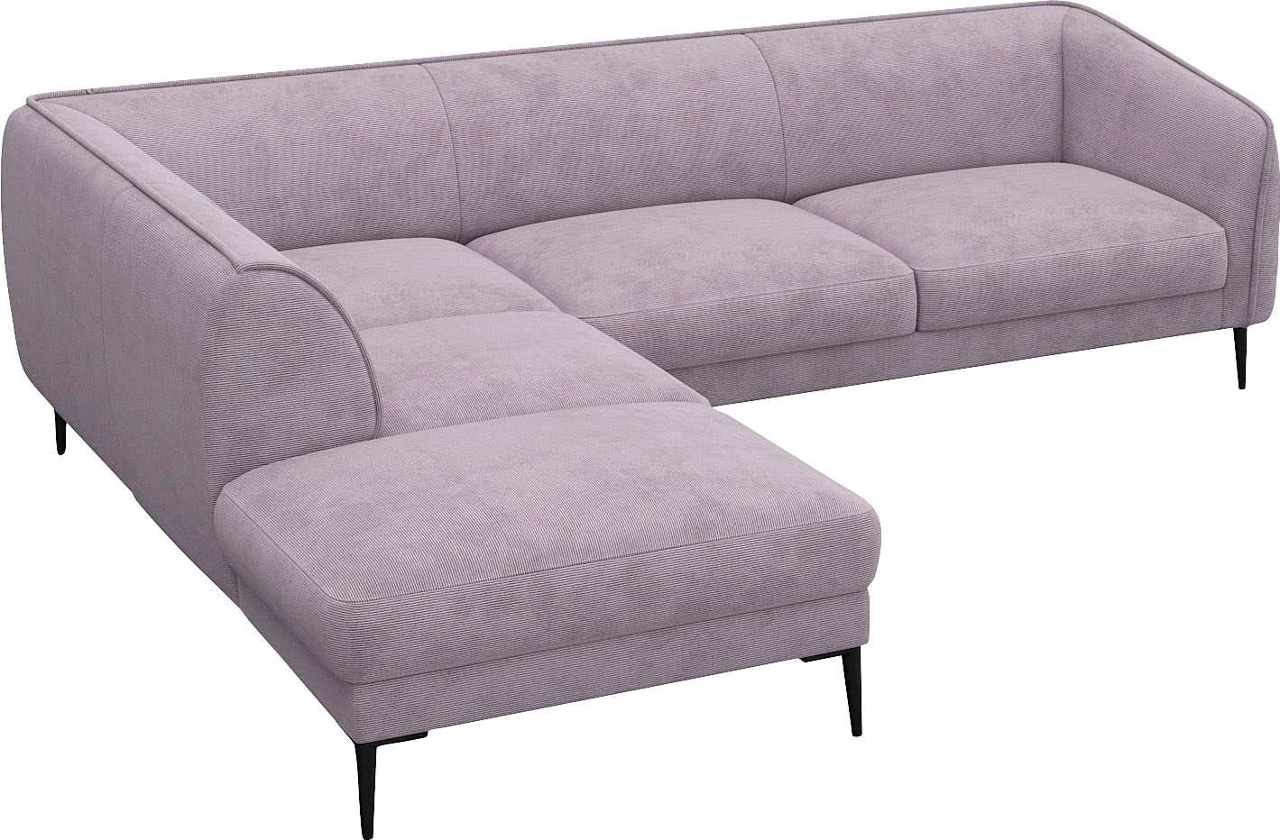 FLEXLUX Ecksofa »Belle Designsofa, L-Form, B/T 268/209 cm«, Skandinavisches Design, In hochwertiger Verarbeitung