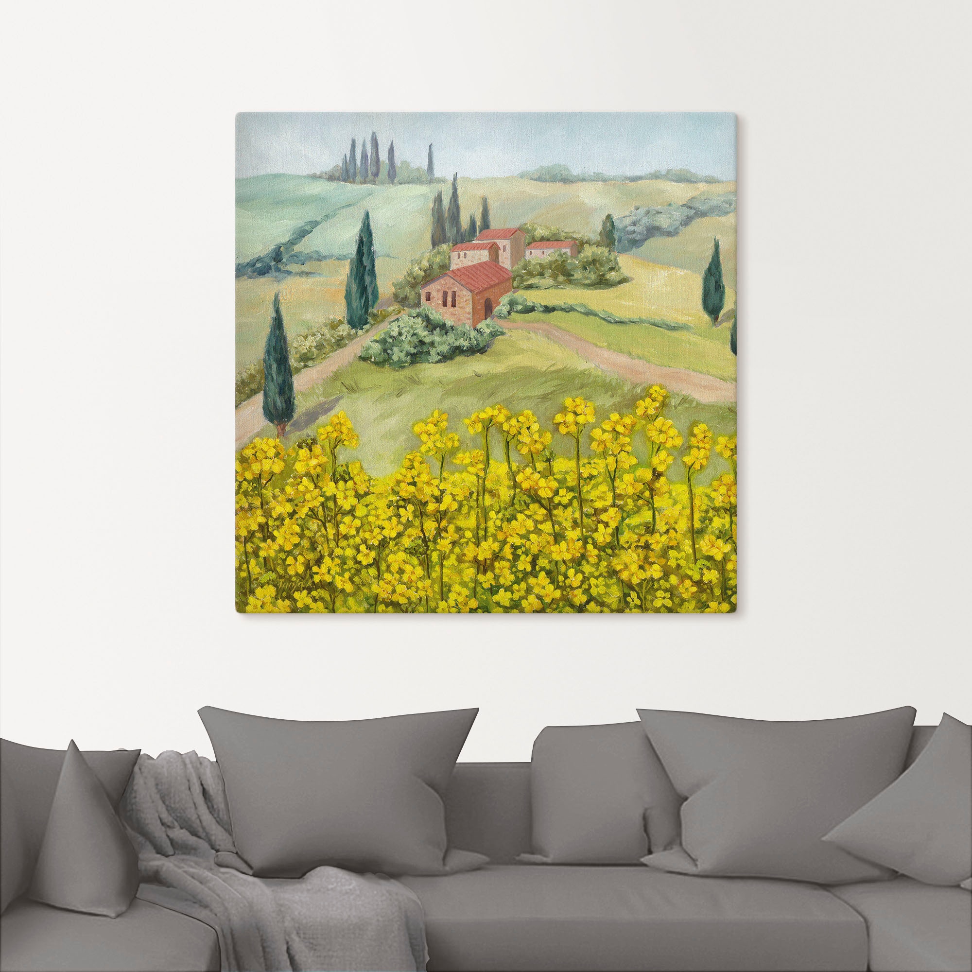 Artland Wandbild »Rapsfeld«, Europa, (1 St.), als Alubild, Outdoorbild, Lei günstig online kaufen