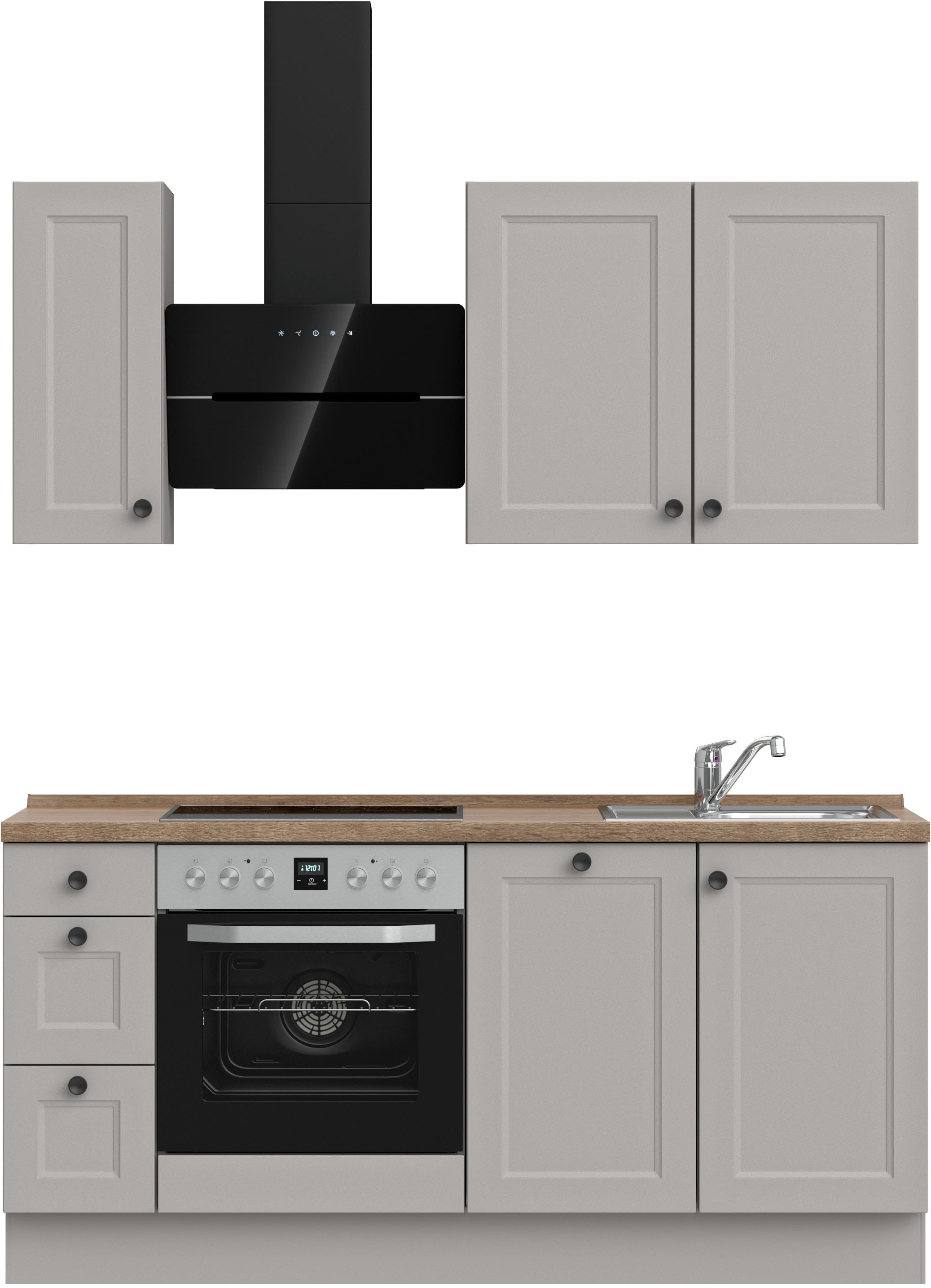 nobilia® Küchenzeile »"Cascada II"«, vormontiert, Ausrichtung wählbar, Breite 180 cm, wahlw. mit E-Geräten