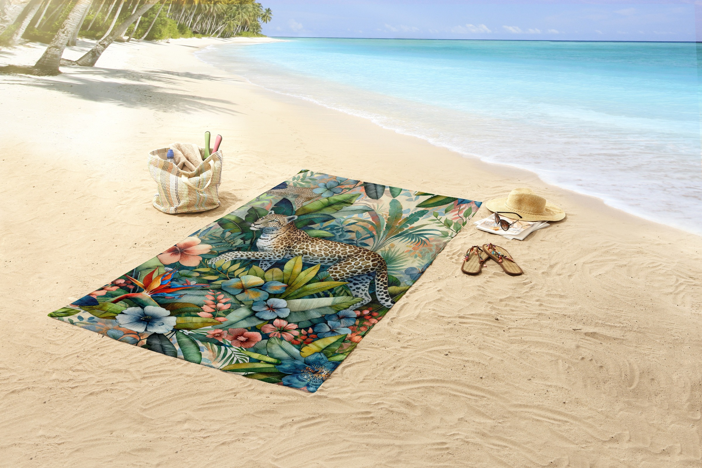 good morning Strandtuch »Raza«, (Packung, 1 St., 1 stuck strandtuch), Mikro günstig online kaufen