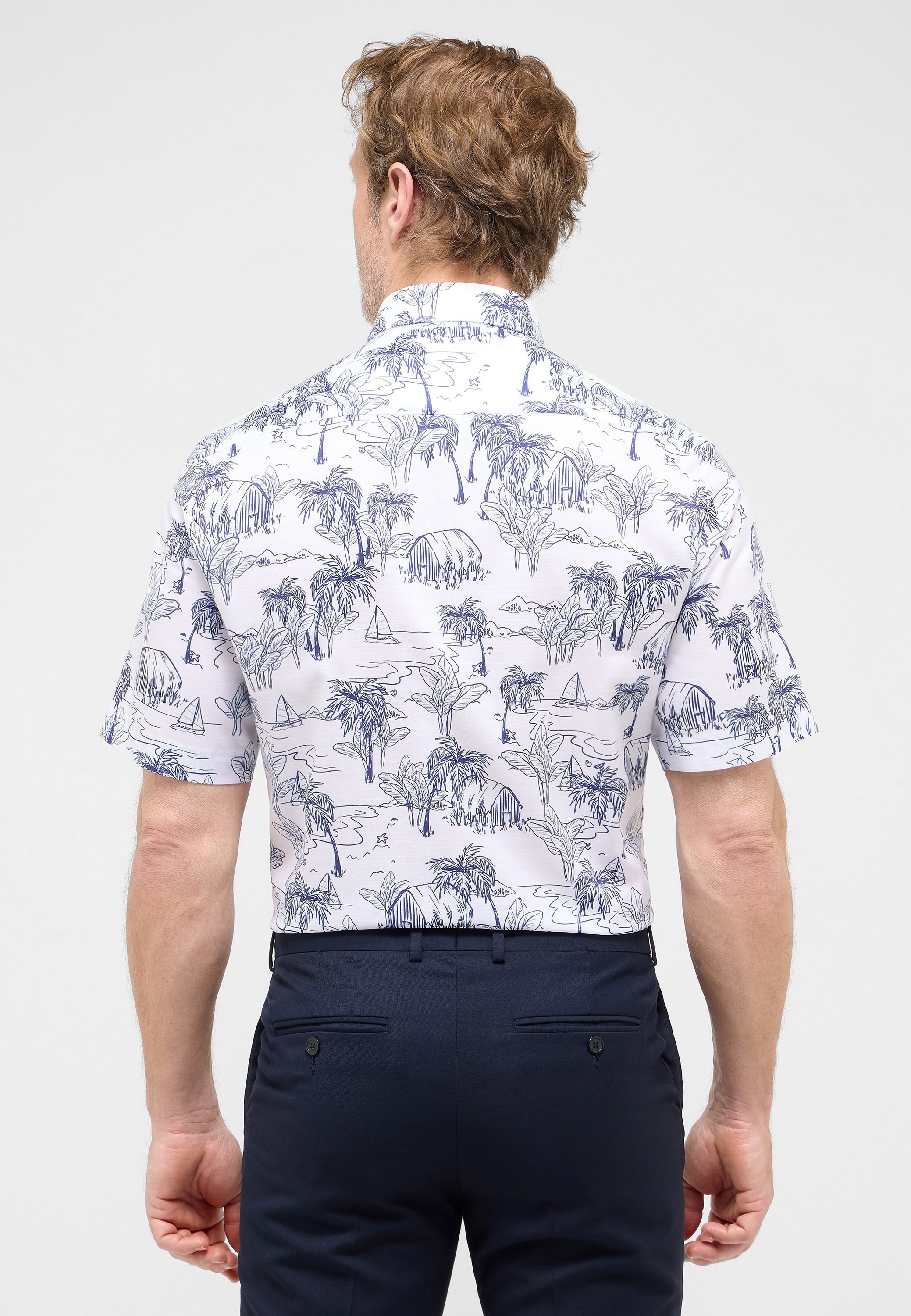 Eterna Kurzarmhemd »MODERN FIT«, EASY IRON (bügelleicht)
