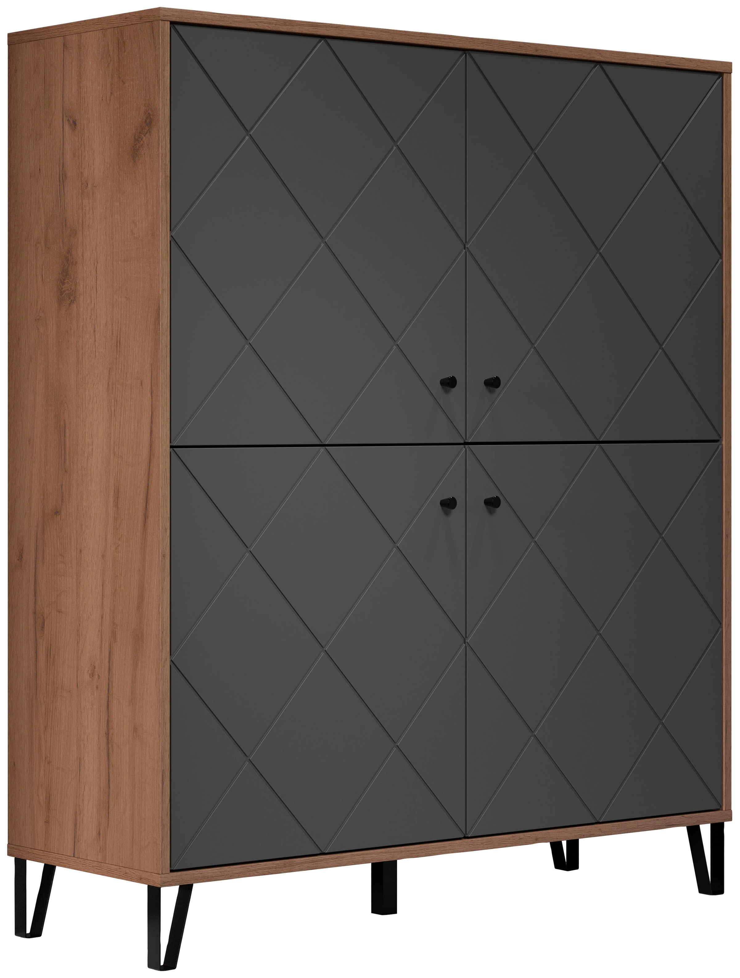 PLACES OF STYLE Highboard »Molveno« 1 Stk. tlg. Highboard mit 4 Türen & Sof günstig online kaufen
