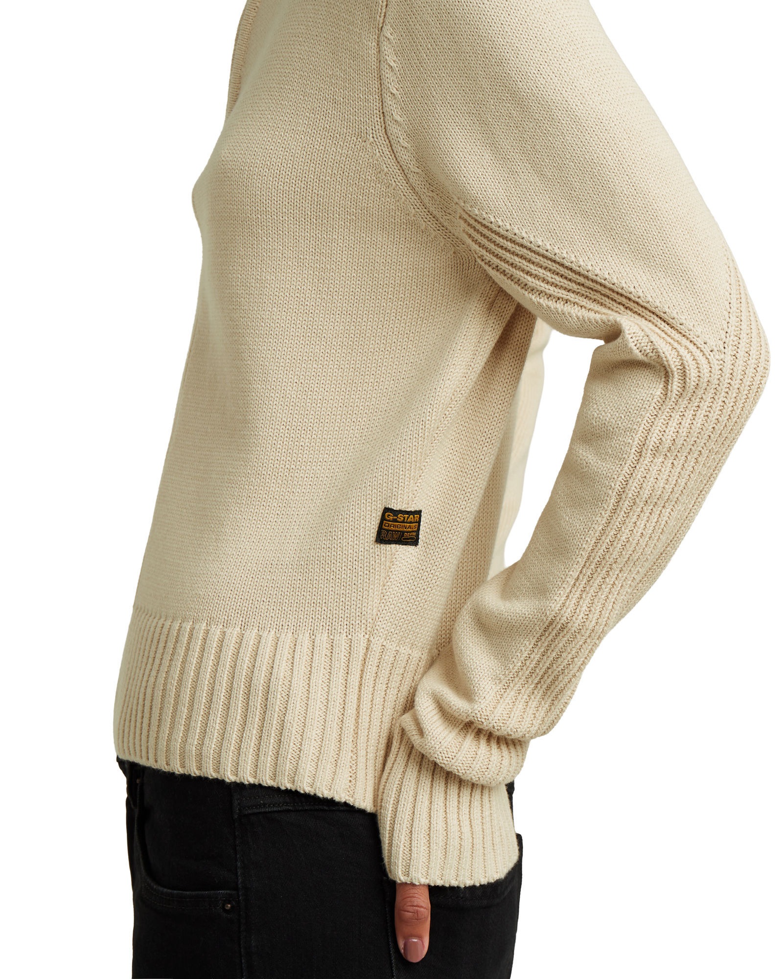 G-STAR Longpullover »Milano Half Zip Knit«