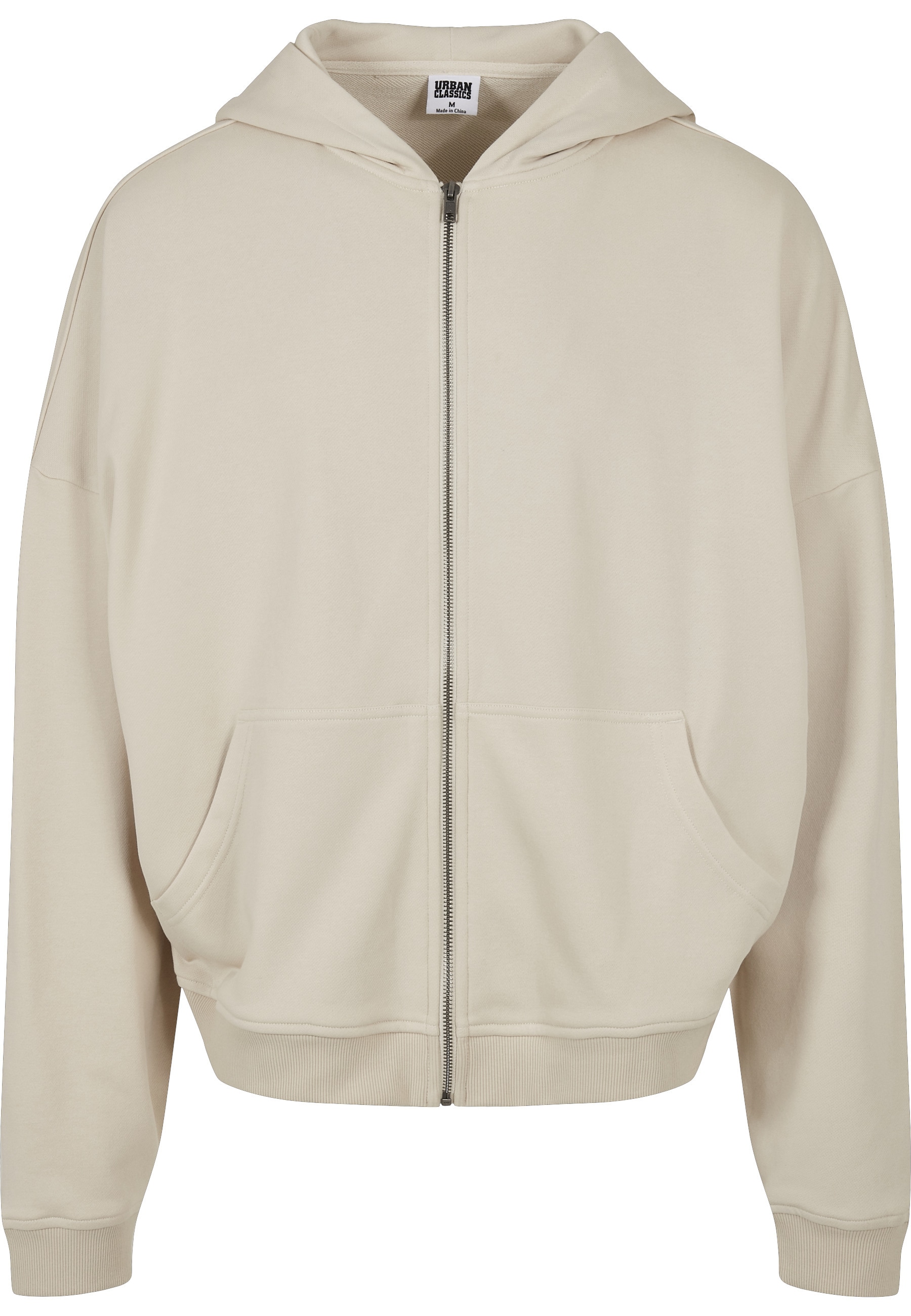 URBAN CLASSICS Rundhalspullover »Urban Classics Herren 90's Zip Hoody« 1 Stk.