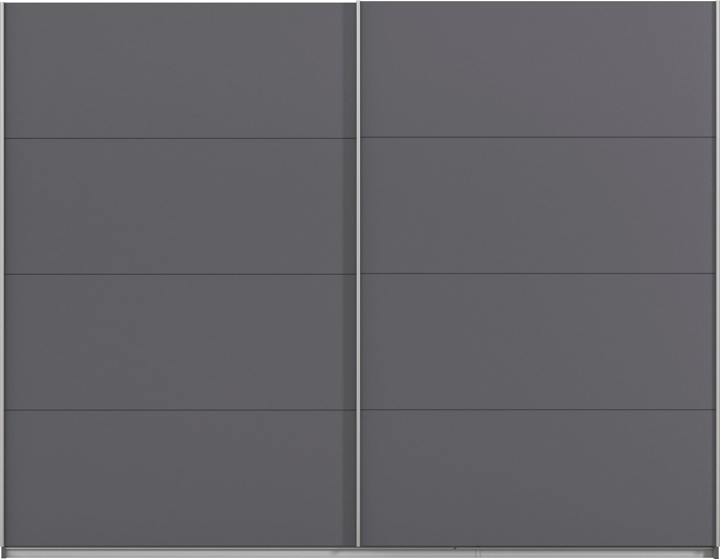 INOSIGN BY RAUCH Schwebetürenschrank »Kleiderschrank Schrank Garderobe Schlafzimmerschrank THANOS«, (in 3 verschiedenen Ausstattungen BASIC/CLASSIC/PREMIUM), Optional mit Spiegel, Metall-Griffleisten alufarben MADE IN GERMANY