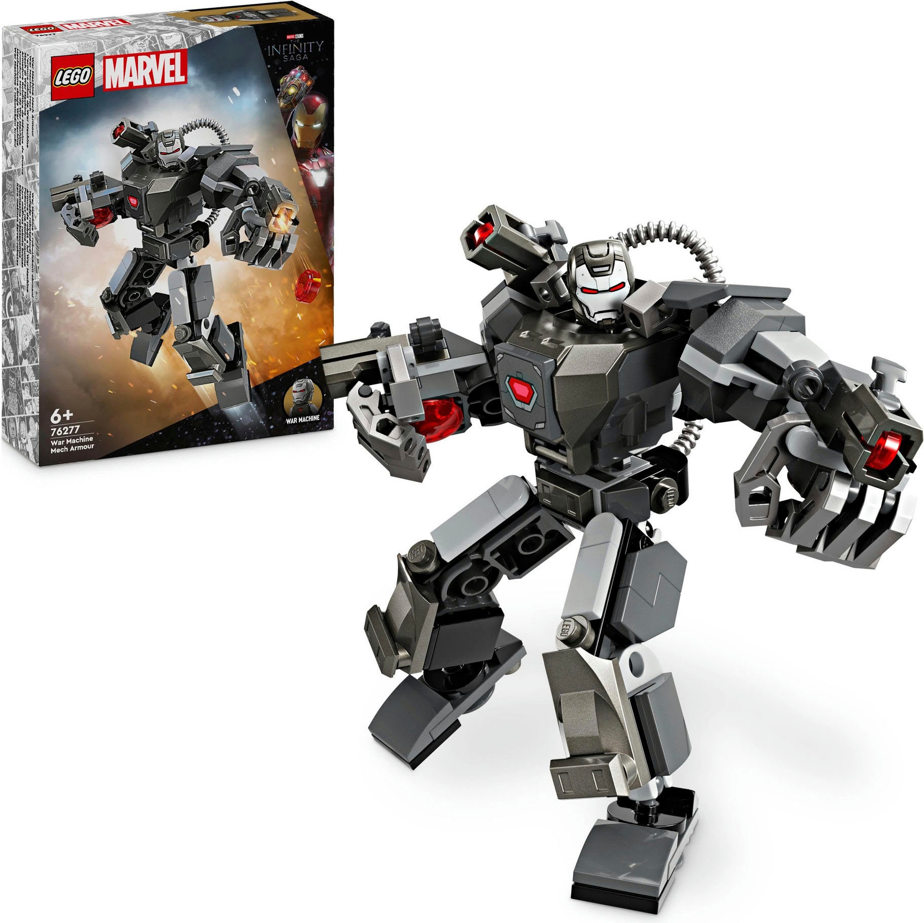 Konstruktionsspielsteine »War Machine Mech (76277), LEGO Super Heroes«, (154 St.),...