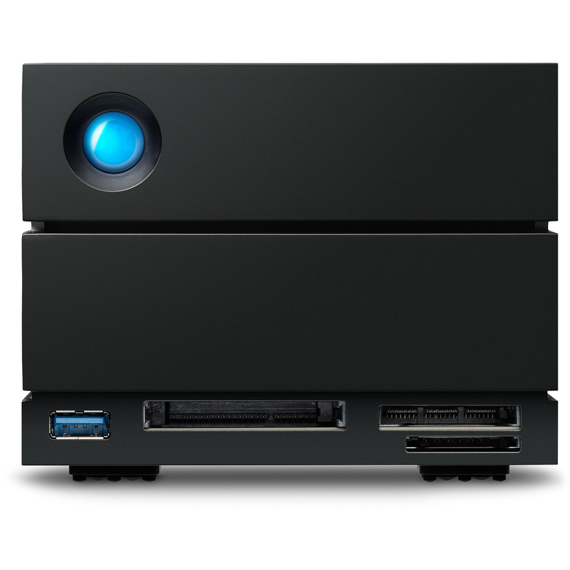 LACIE HDD-NAS-Festplatte »2big Dock Thunderbolt 3« 28 TB Anschluss DisplayPort SD-/CF-Kartensteckplätze Thunderbolt 3 USB 3.2 Gen-2 schwarz...