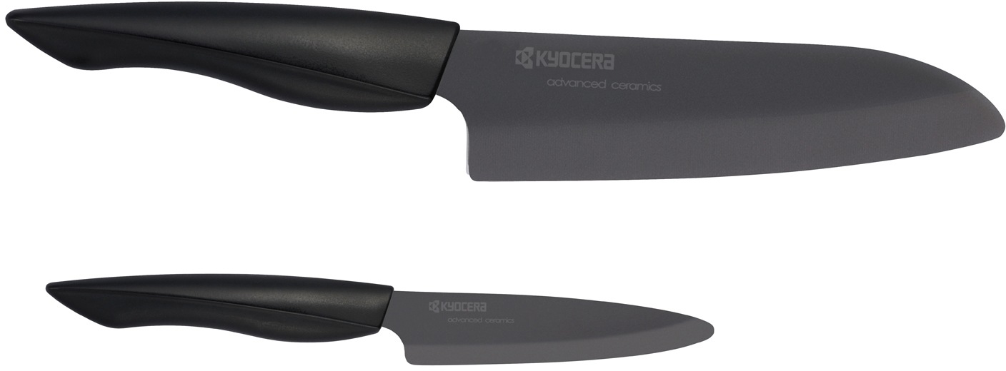KYOCERA Messer-Set »SHIN« Gemüse-/Santokumessser, extrem scharfe Klinge, Zi günstig online kaufen