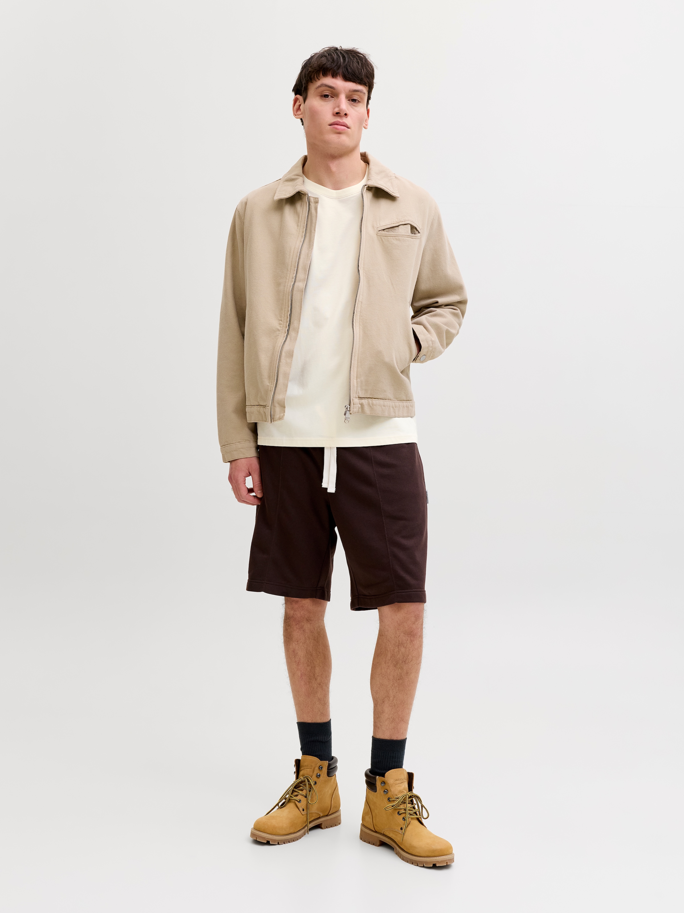 Jack & Jones Kurzarmshirt »JORMONTAUK AOP BACK TEE SS CREW NECK« Baumwolle, regular fit