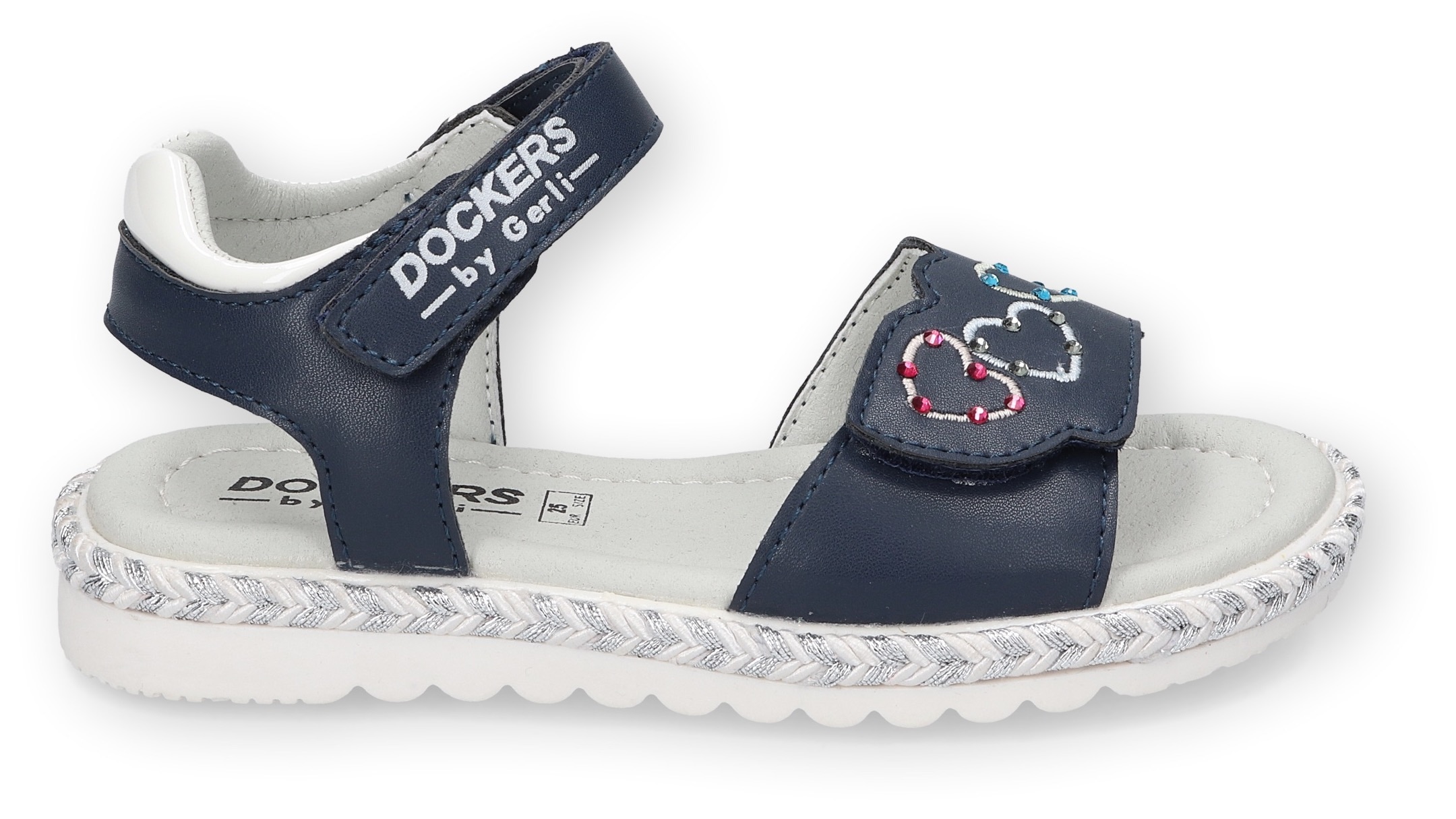Dockers by Gerli Sandale, Plateausandale, Klettschuh mit Herzenapplikation