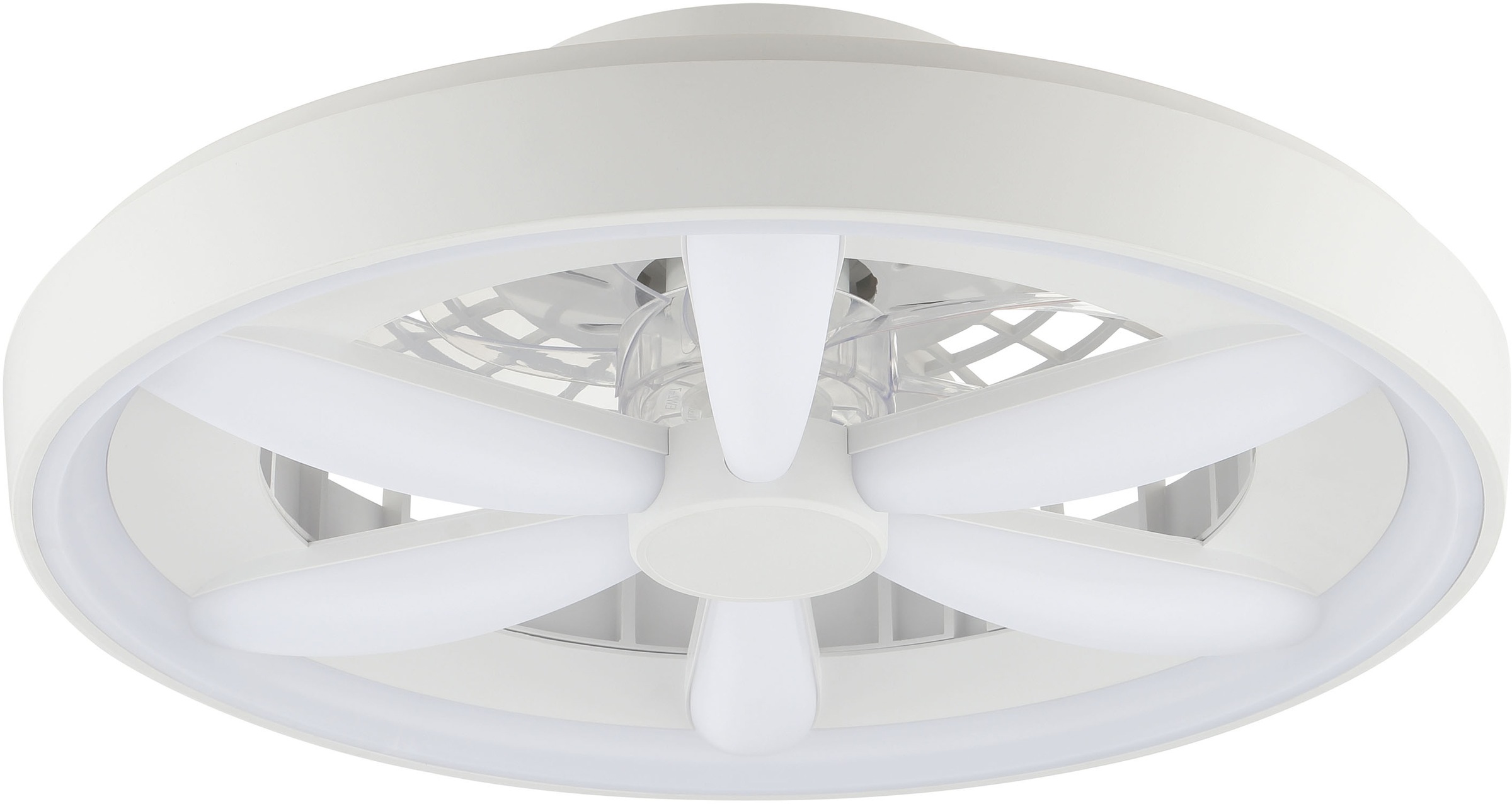 Hanseatic LED Deckenleuchte »DLV2205«, 1 flammig, Leuchtmittel LED-Modul | LED fest integriert, LED Ventilator, Ø 48 cm, 6400 lm, dimmbar, Fernbedienung, weiß