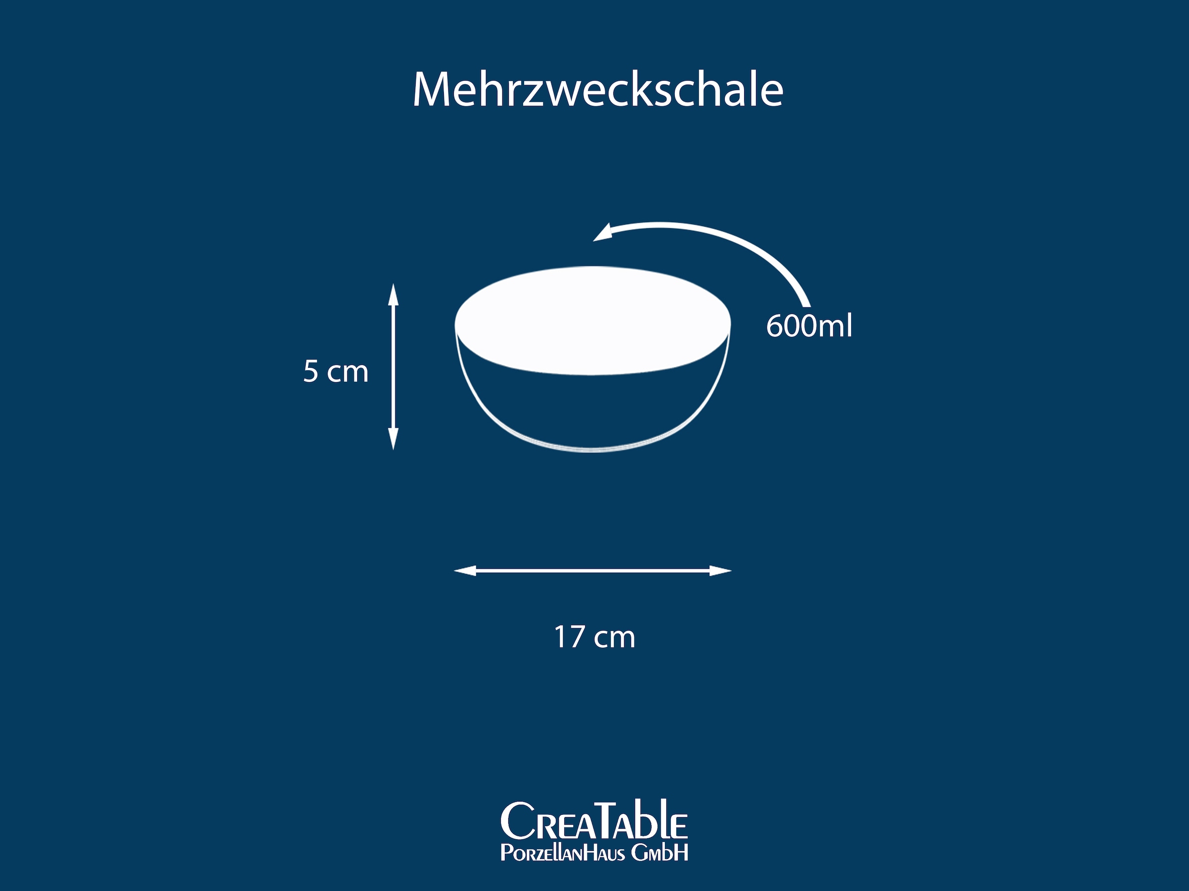 CreaTable Müslischale »Yuki« 4 Stk. aus Steinzeug Reaktiv-Digitaldruck, jedes Stück ein Unikat, Ø 17 cm