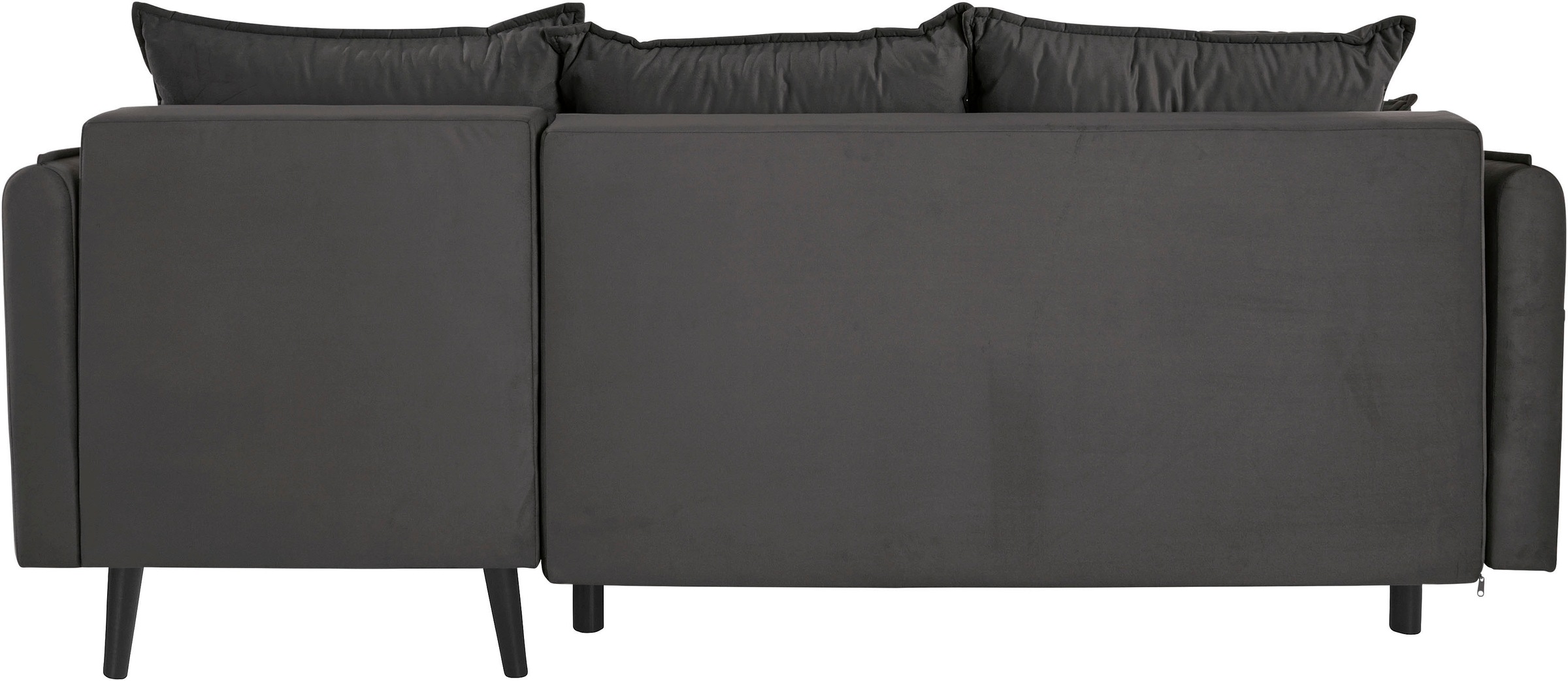 INOSIGN Ecksofa »Asra L-Form«, incl. Bettfunktion und Bettkasten, Seitentasche im Armteil, Federkern