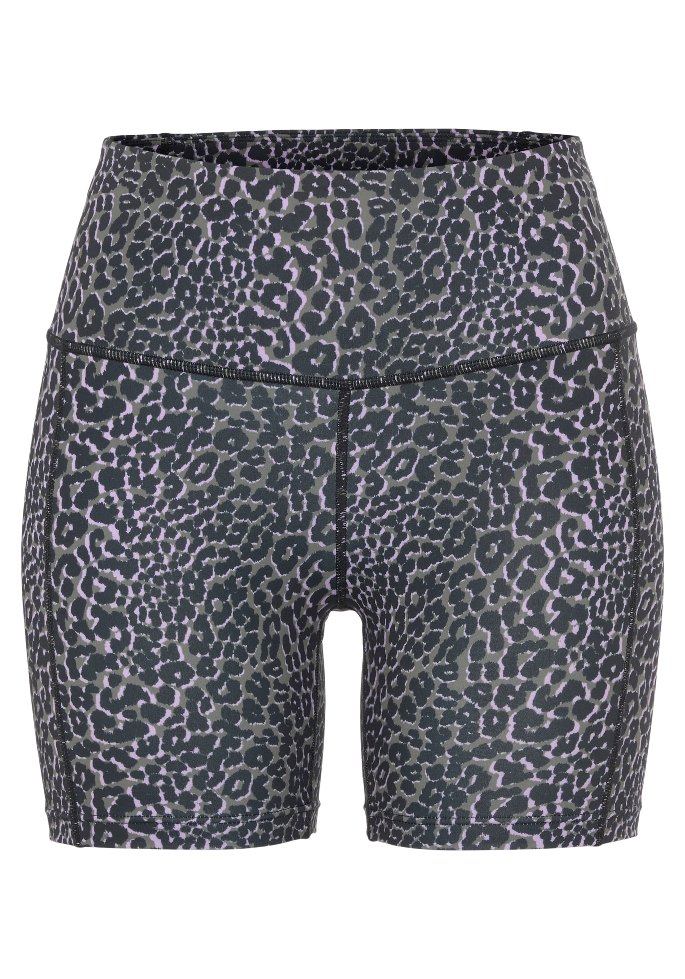 LASCANA ACTIVE Shorts, Radlerhose in Leo-Optik