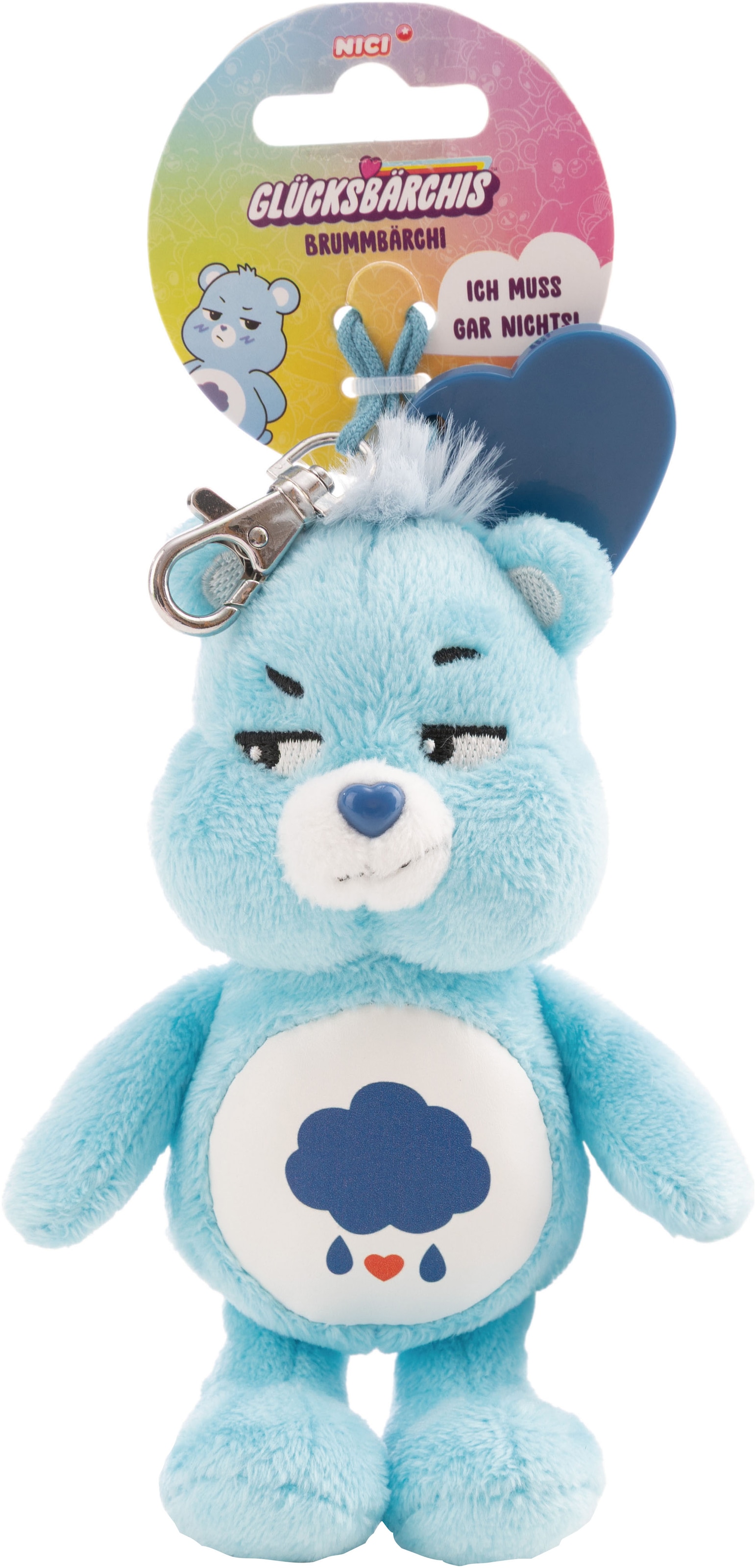 Nici Plüschanhänger »CARE BEARS, Glücksbärchis, 15 cm« mit Charm