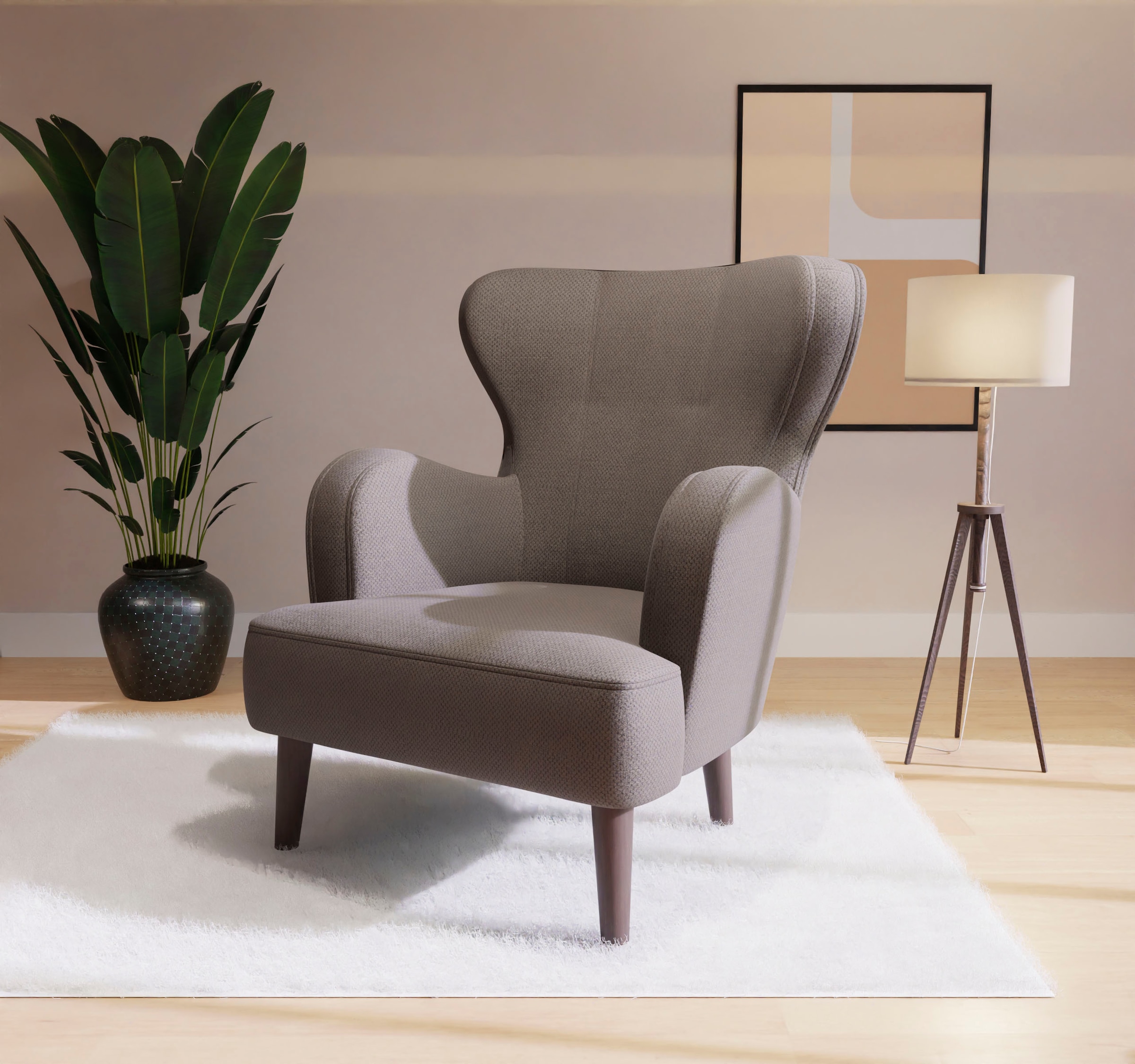 Home affaire Sessel »SICILIA«, moderner Ohrensessel günstig online kaufen