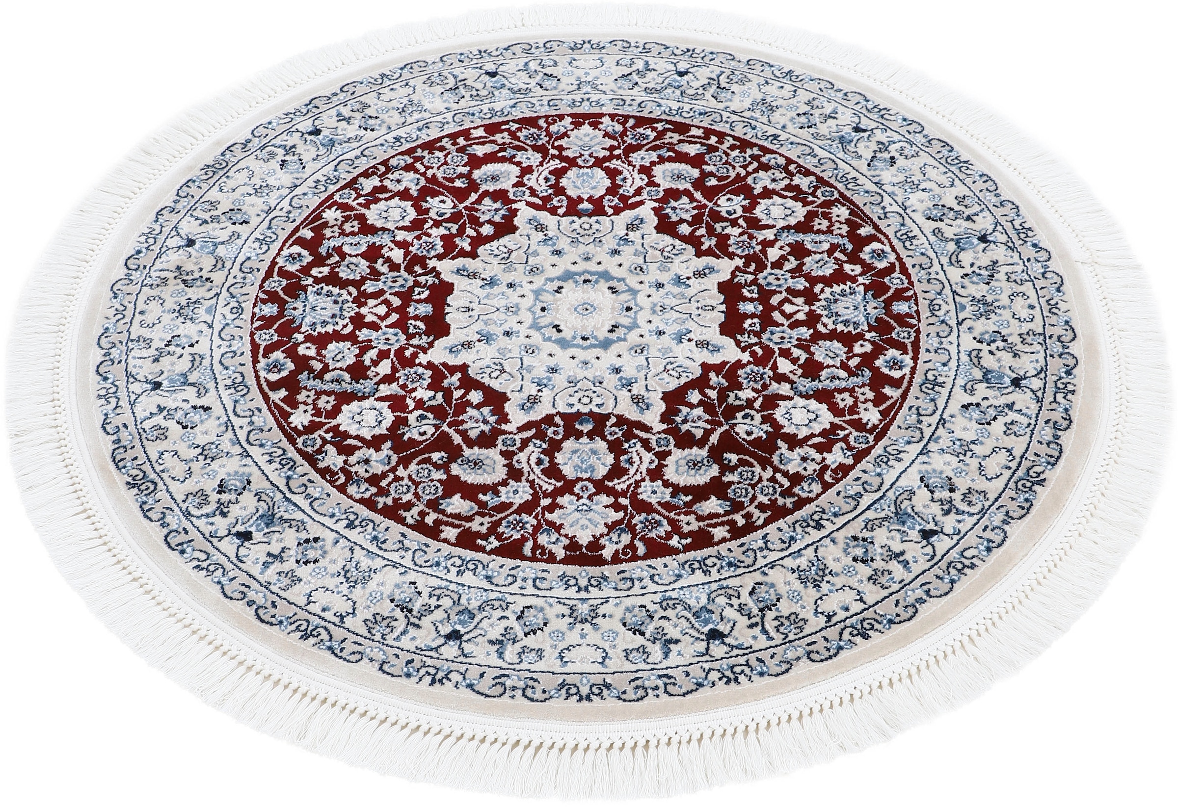 carpetfine Teppich »Nain Diane«, rund, 8 mm Höhe, Kurzflorteppich, Orient Look