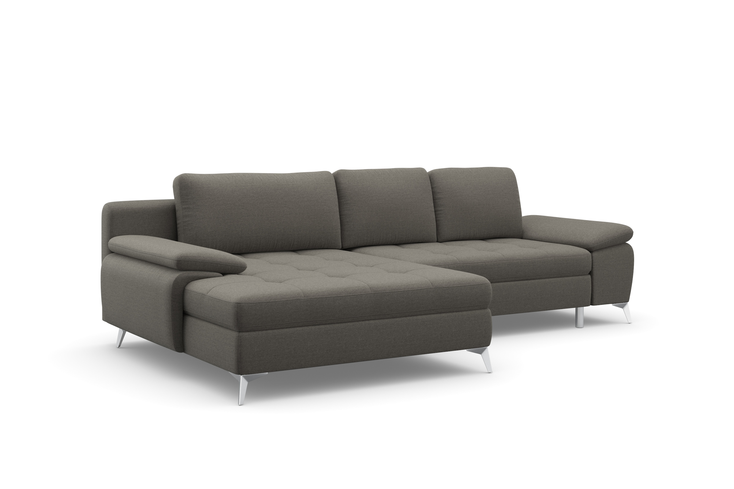 sit&more Ecksofa »Latigo L-Form«, mit Mega-Recamiere, wahlweise mit Bettfunktion und Bettkasten