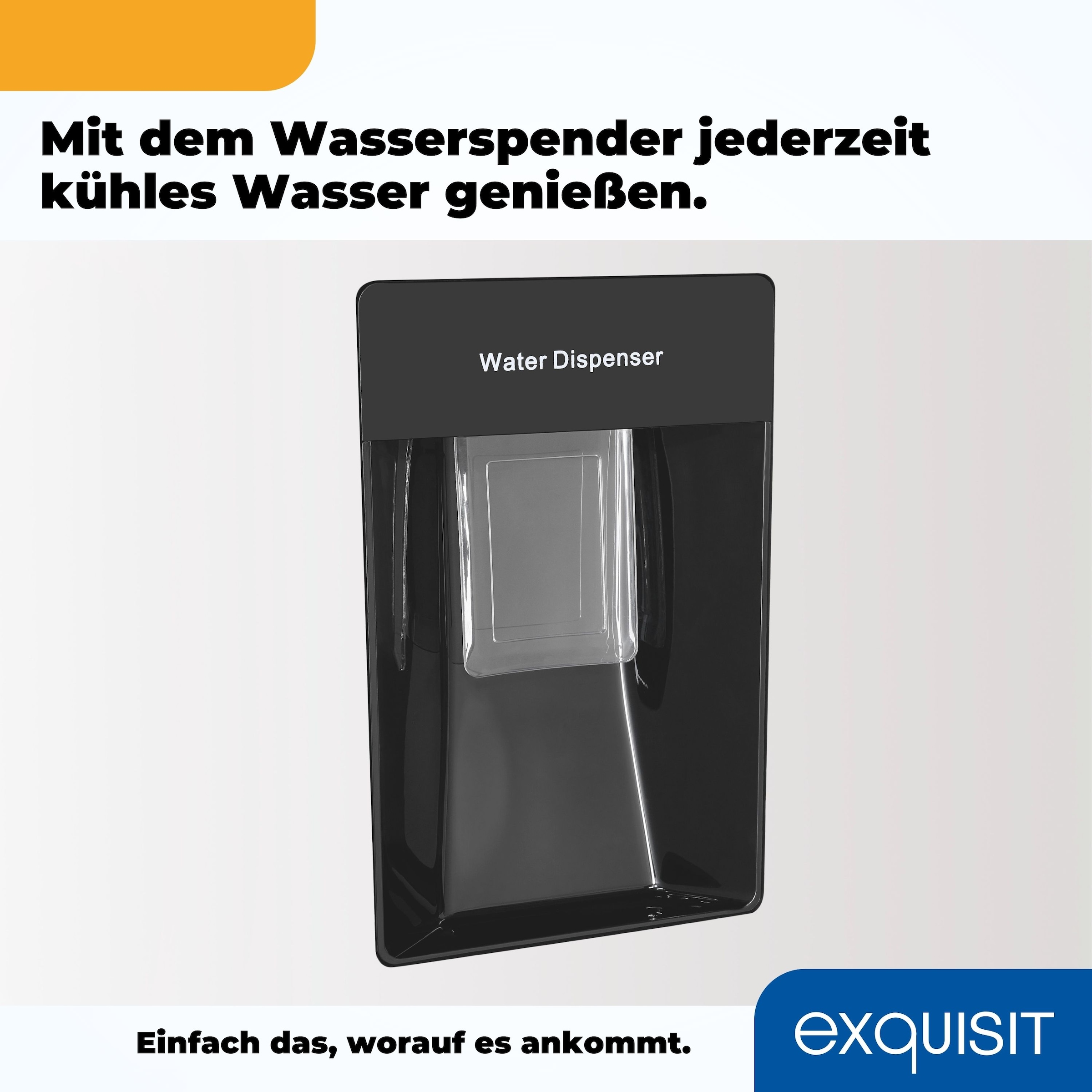 exquisit Kühl-/Gefrierkombination »KGC265-70-NF-WS-040C«, EEK C, 251 L Nutzinhalt, NoFrost, Wasserspender