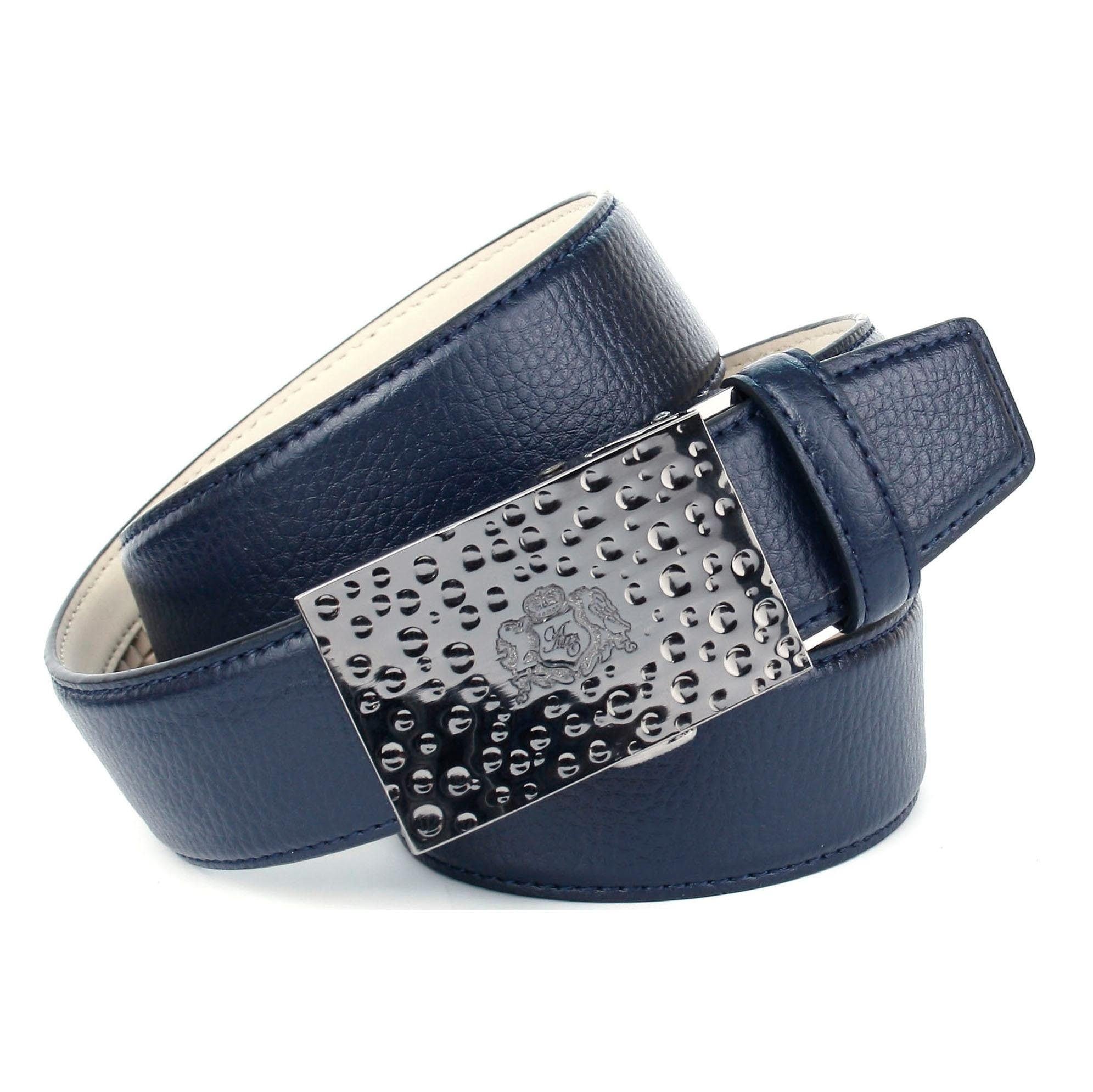 Anthoni Crown Ledergürtel, für auf kleinem der Jeans, Wappen bequem Schnalle mit kaufen