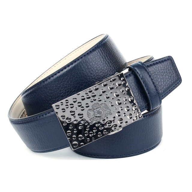 Anthoni Crown Ledergürtel, für Jeans, mit kleinem Wappen auf der Schnalle  bequem kaufen