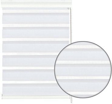 GARDINIA Doppelrollo »mit Aluminiumkassette«, Lichtschutz, Sichtschutz, mit Bohren, freihängend, Hochwertige Optik und Staubschutz