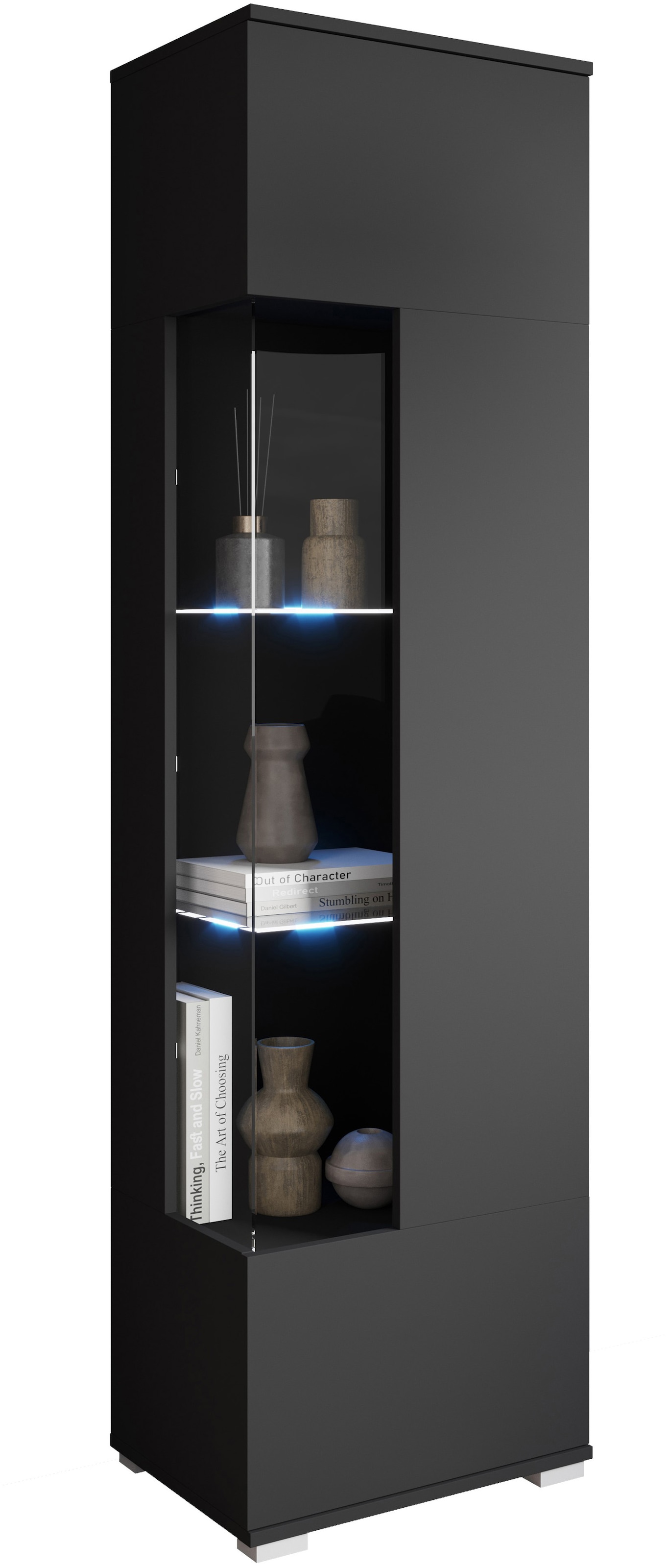 INOSIGN Vitrine »Kenia, stehend und hängend, Türanschlag wechselbar«, (1 St.), Vitrineschrank mit Glastüren 160 cm Höhe